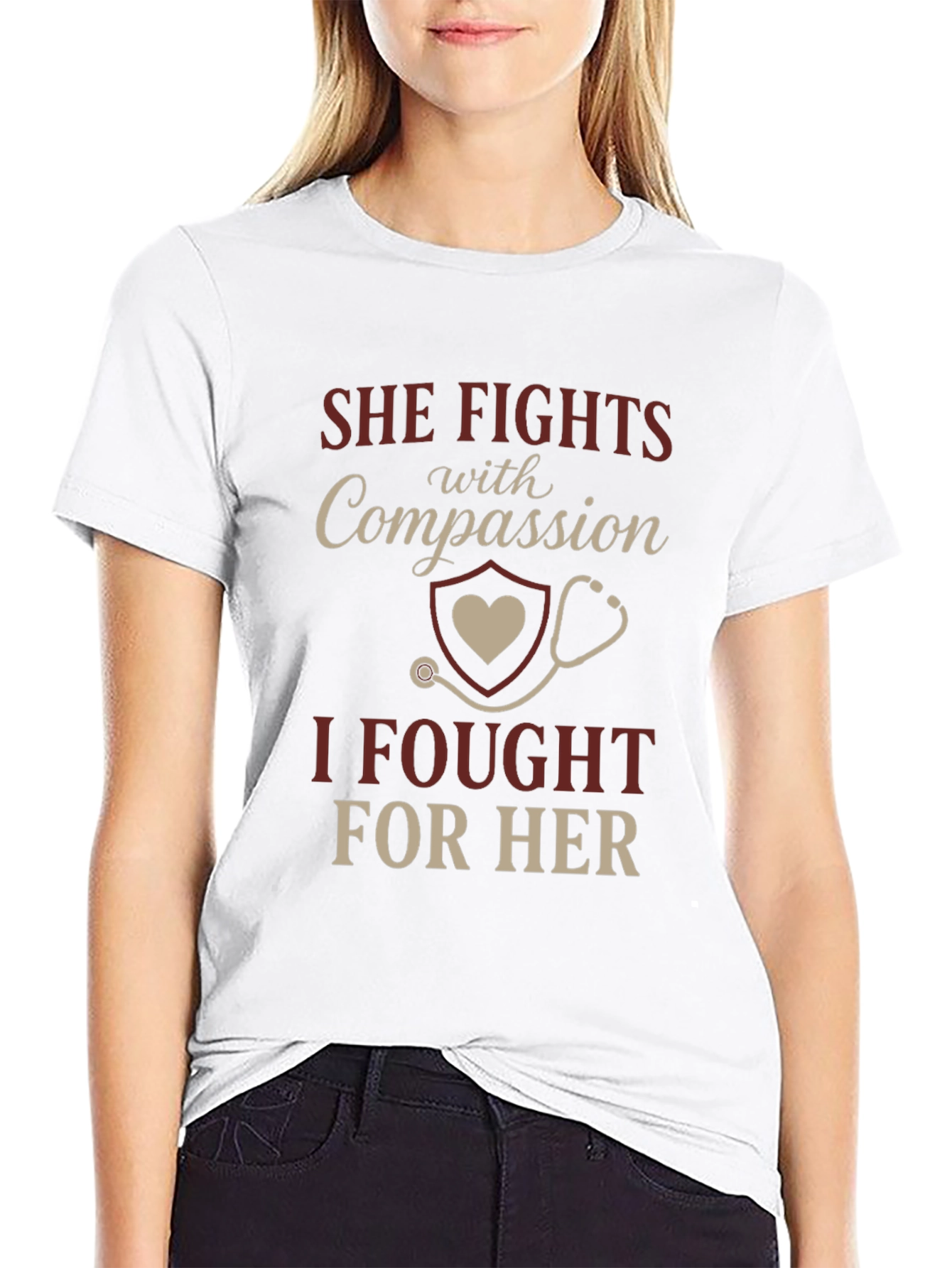 Compassionate Fighter T-Shirt - Support Our Heroes