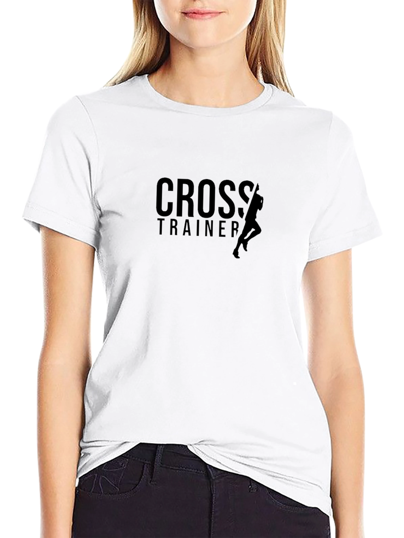 Cross Trainer Black Graphic Tee - Fitness Apparel