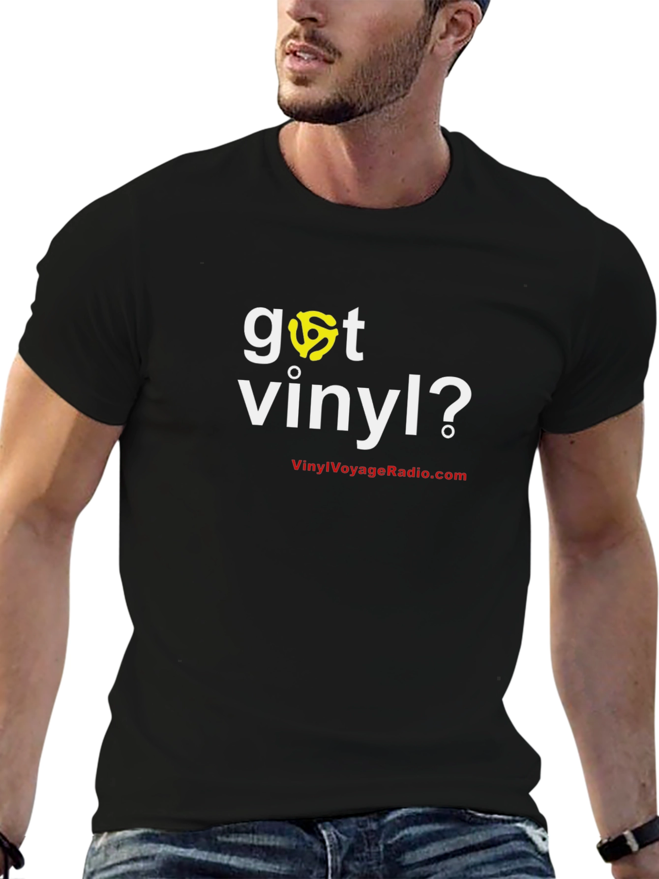 Got Vinyl? Black Graphic Tee