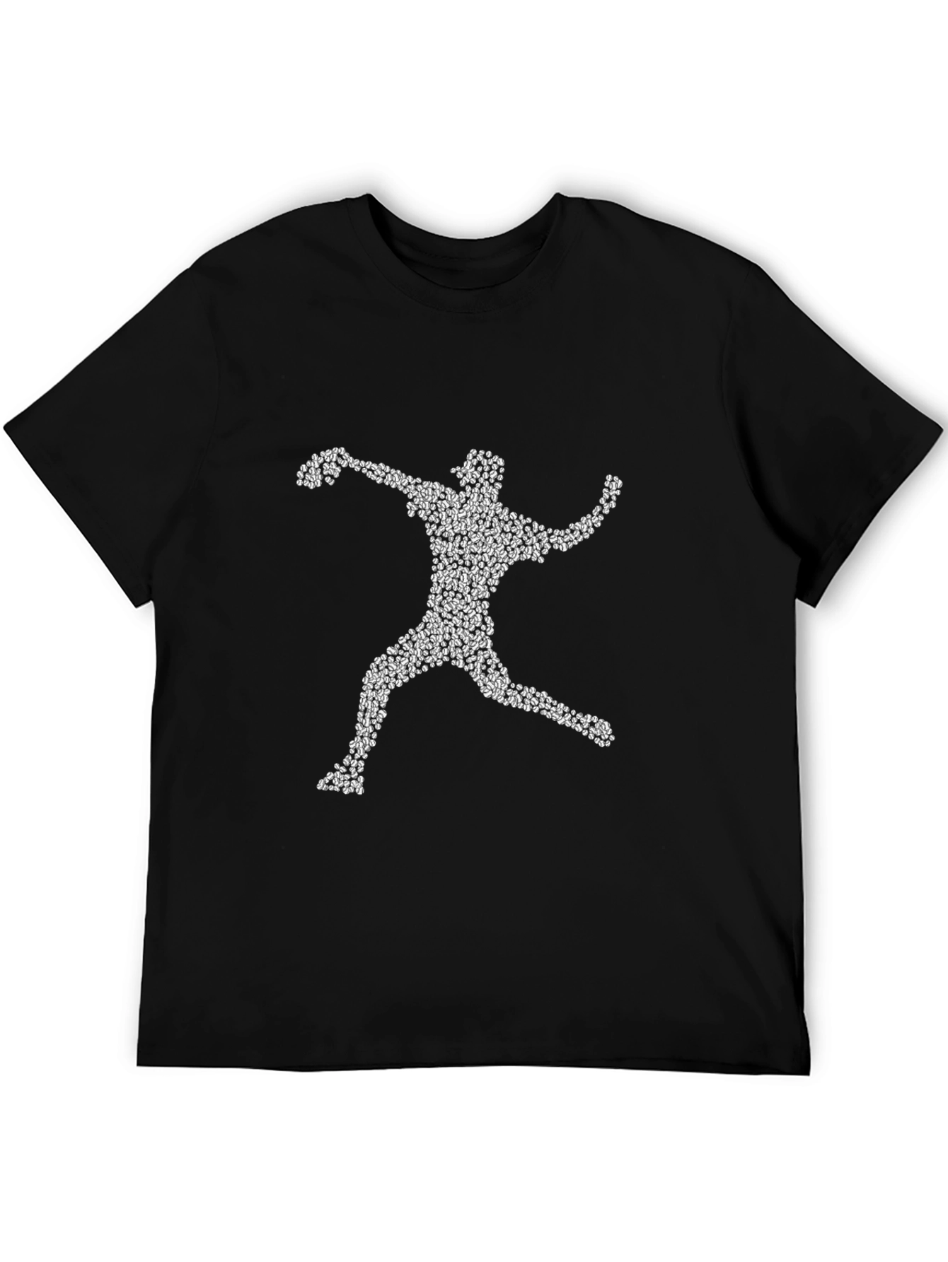 Baseball Pitcher T-Shirt - Unique Silhouette Graphic Tee