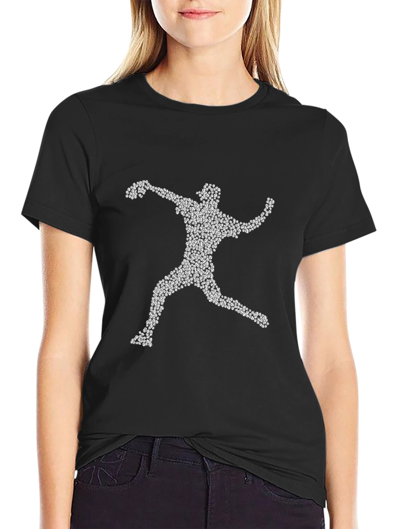 Baseball Pitcher T-Shirt - Unique Silhouette Graphic Tee
