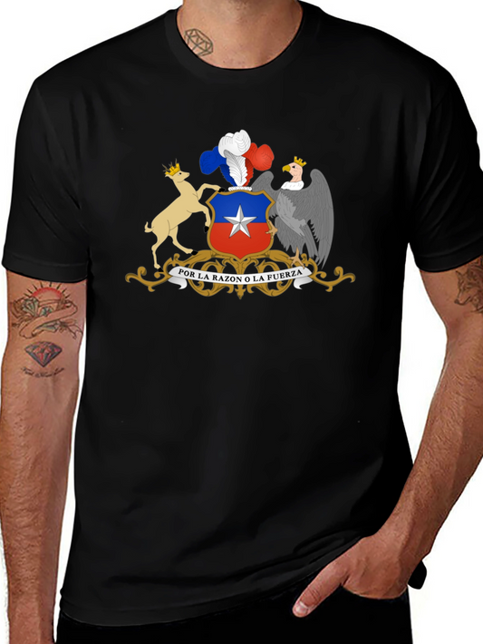 Chile Coat of Arms Black T-Shirt