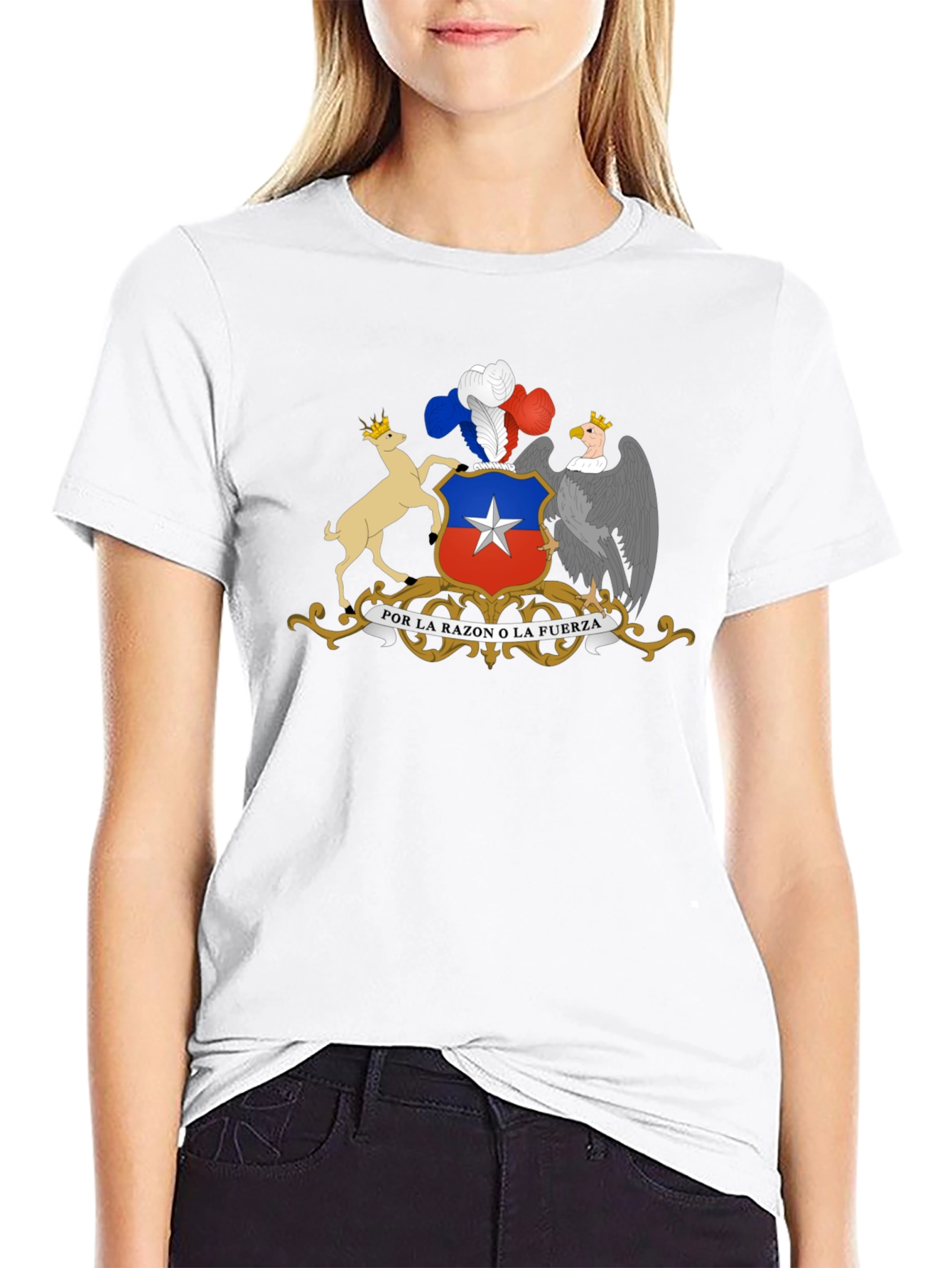 Chile Coat of Arms Black T-Shirt