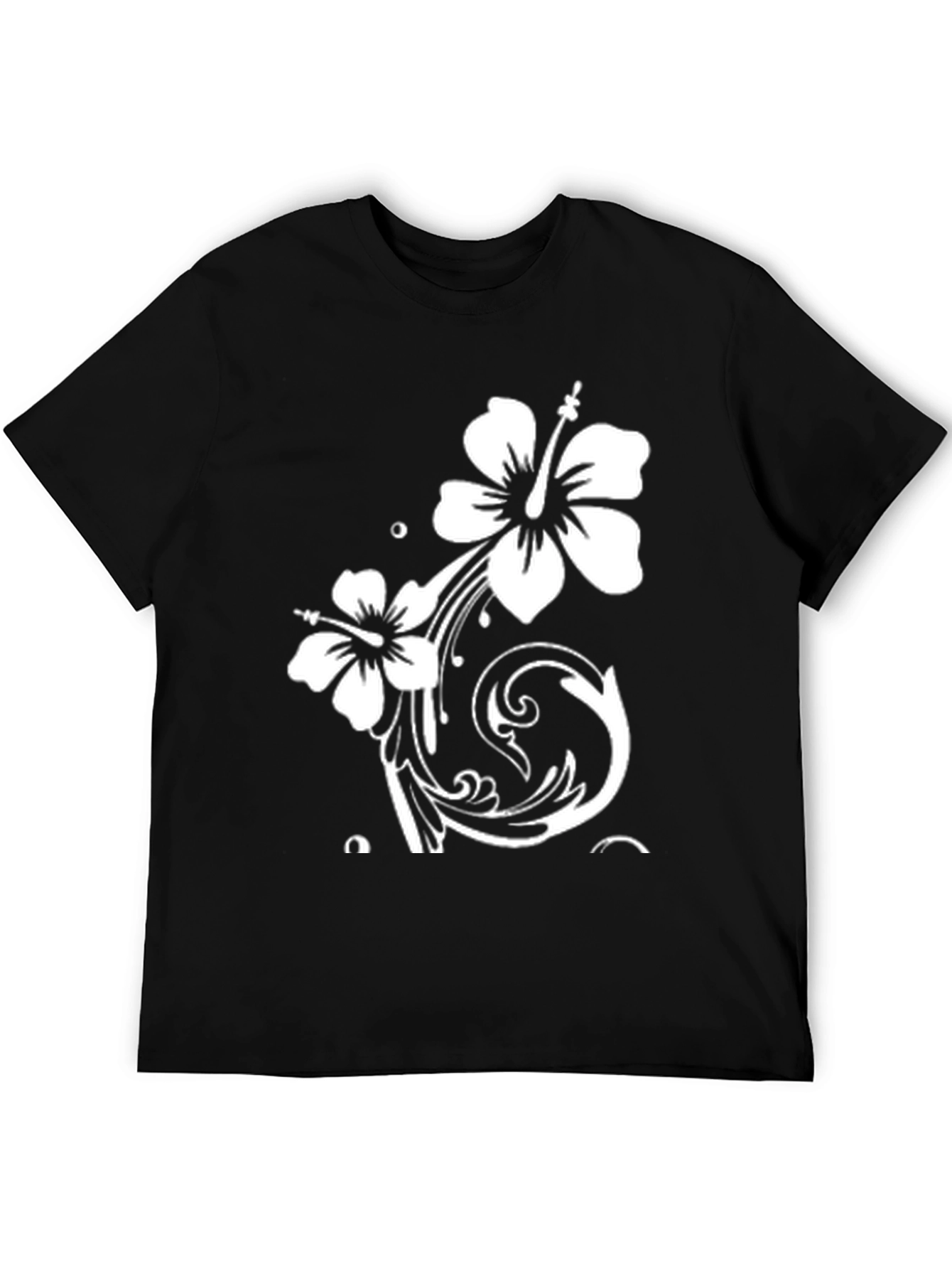 Black Floral Graphic Tee