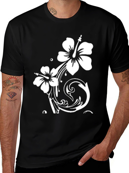 Black Floral Graphic Tee