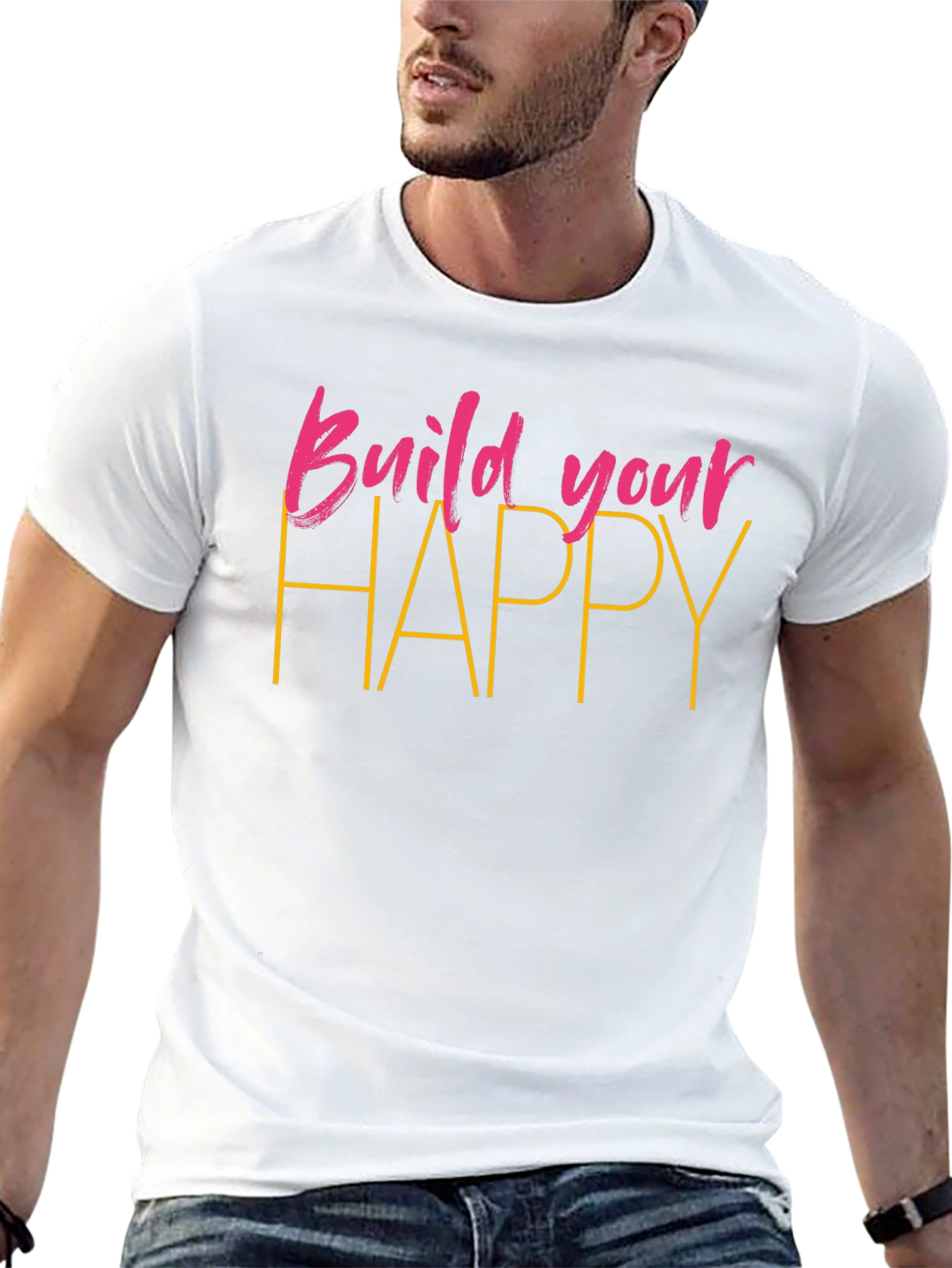 Build Your Happy Black T-Shirt
