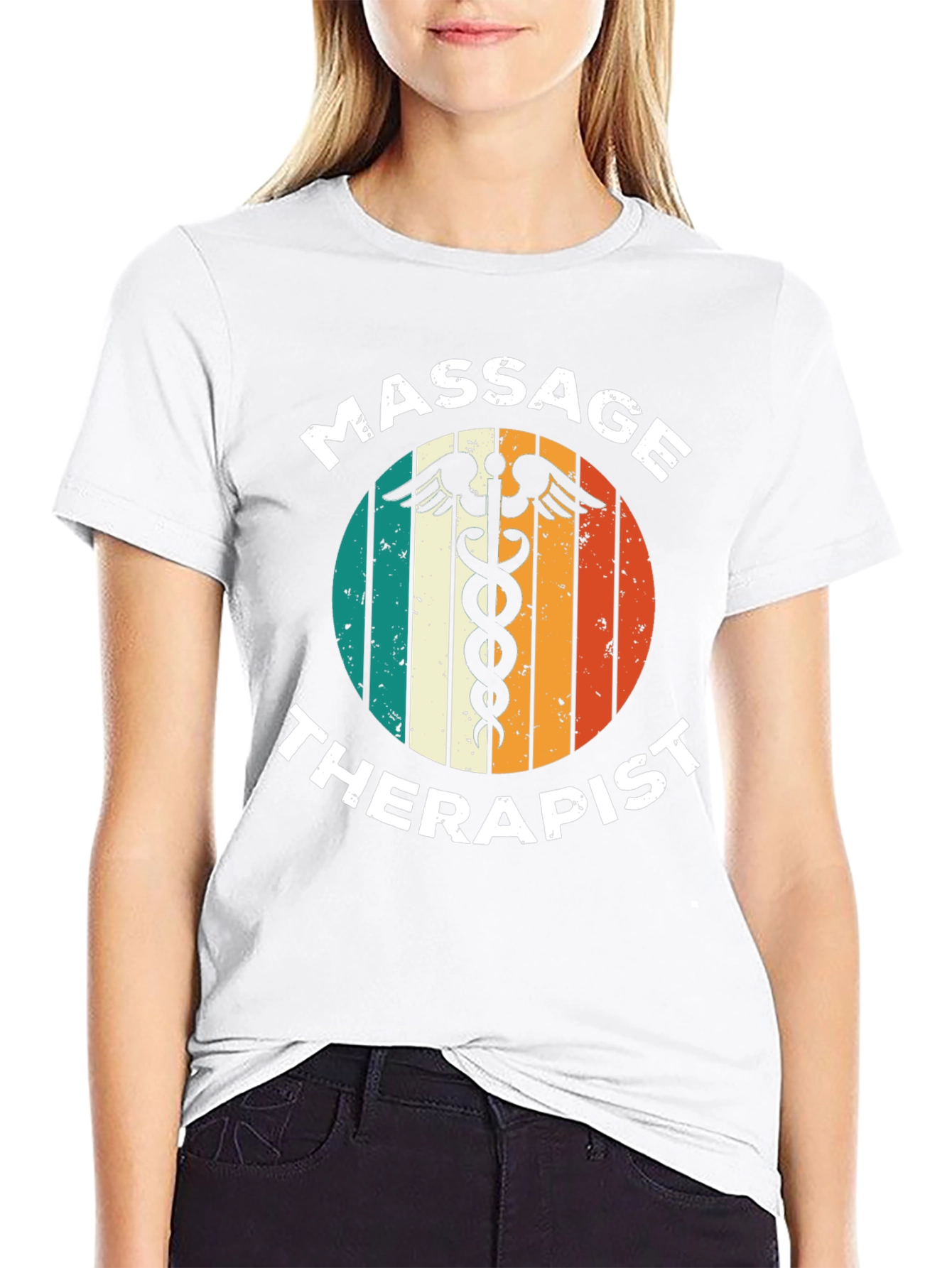 Massage Therapist Retro Graphic T-Shirt