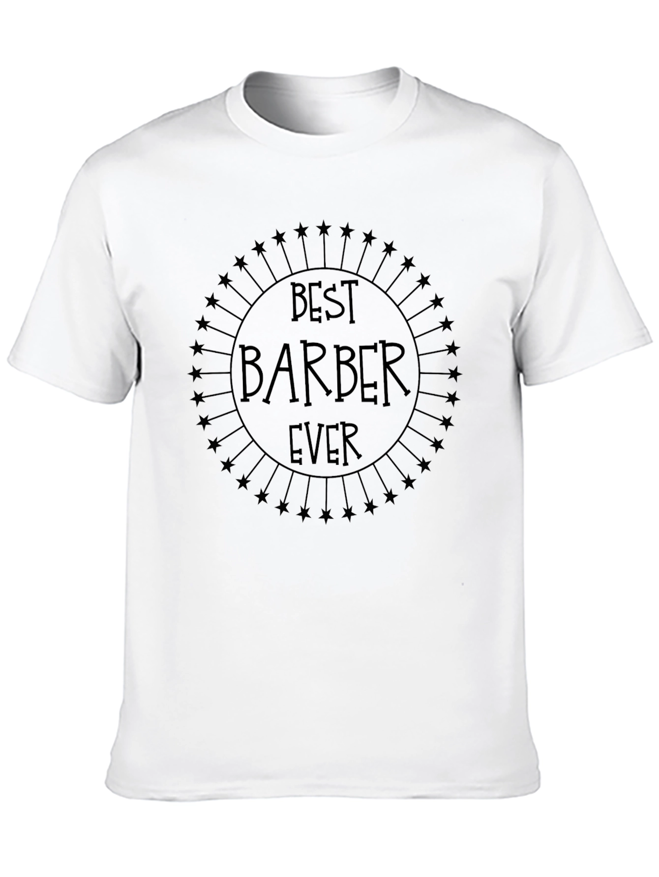Best Barber Ever Graphic T-Shirt - Black