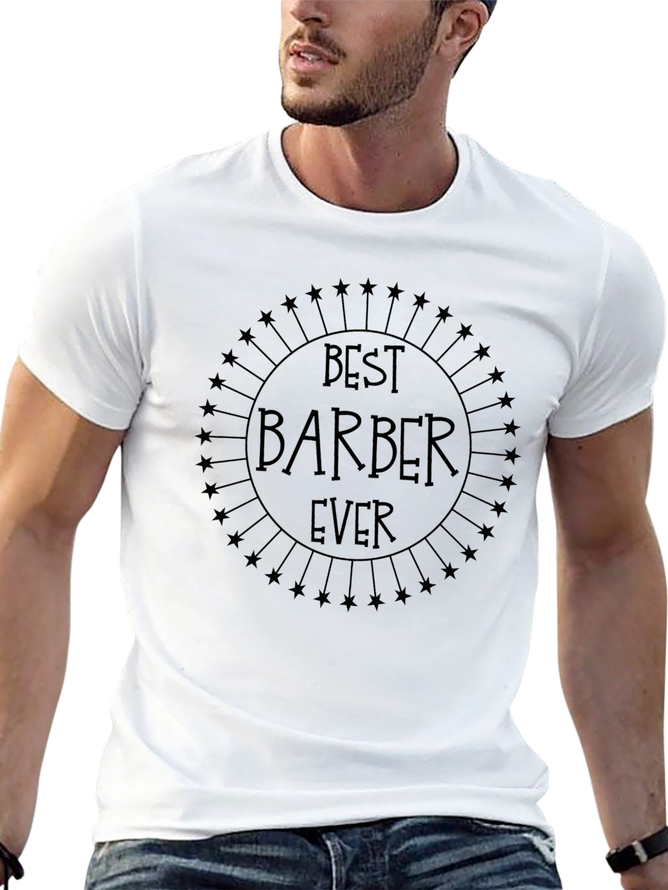 Best Barber Ever Graphic T-Shirt - Black