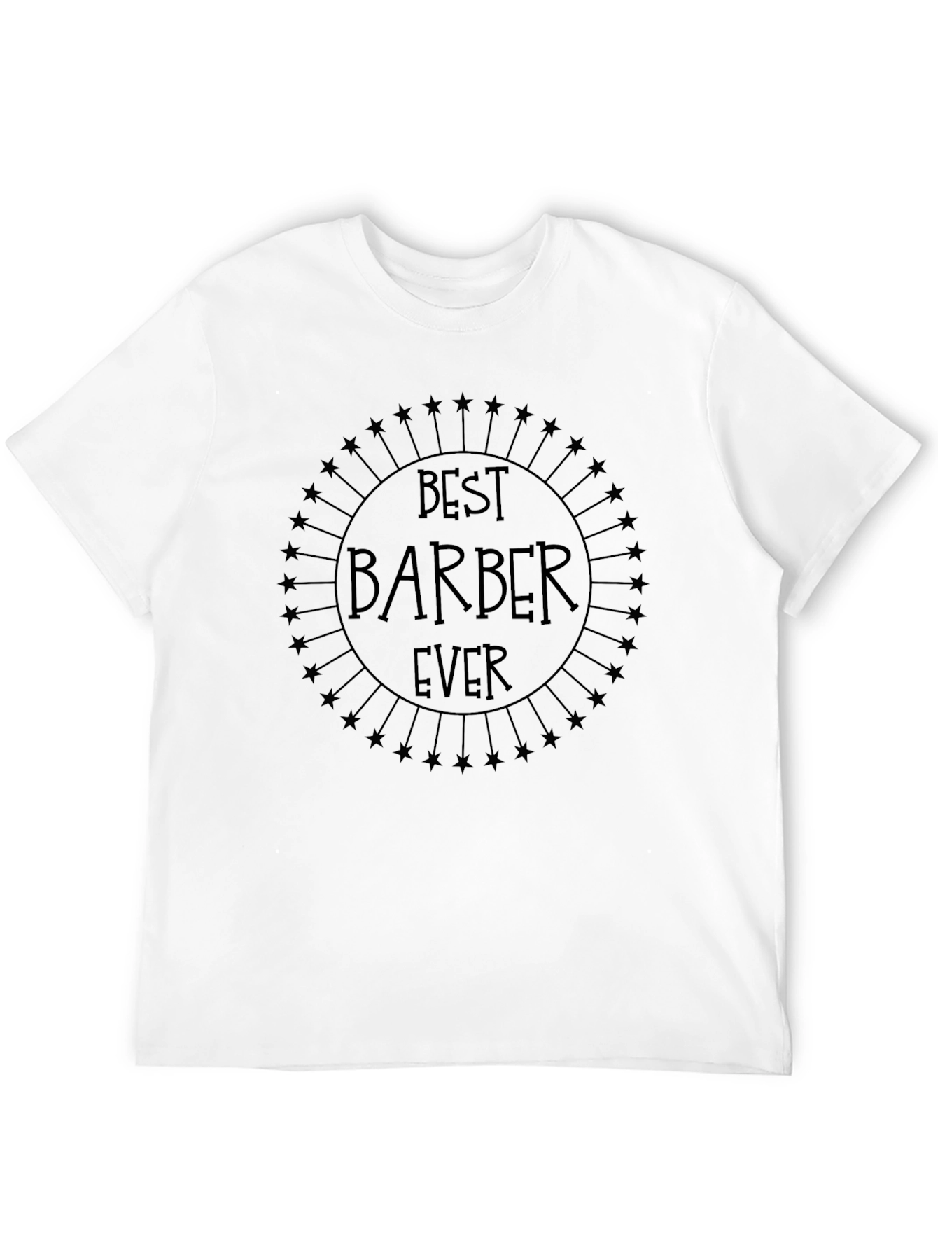 Best Barber Ever Graphic T-Shirt - Black
