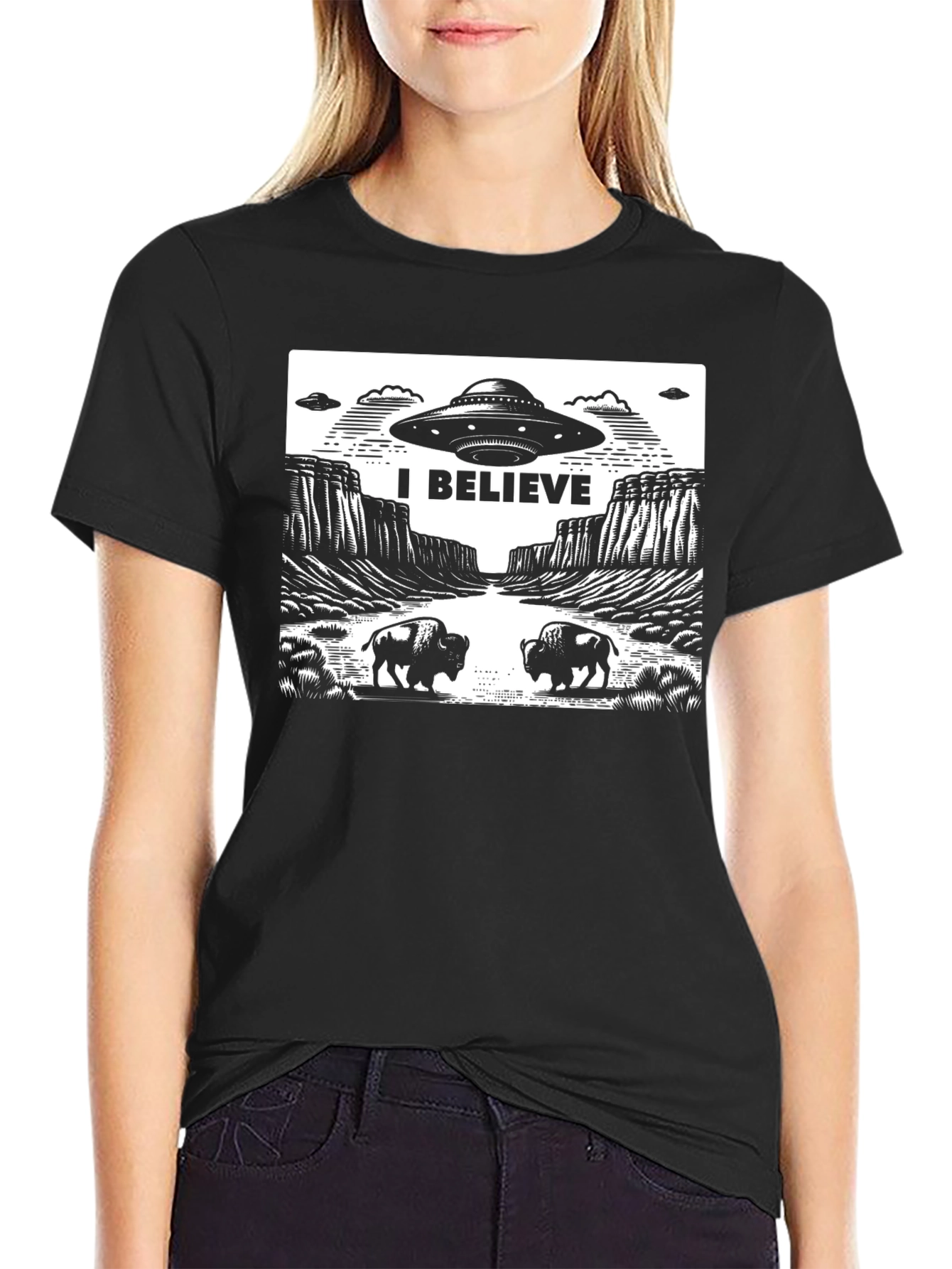 I Believe UFO Graphic T-Shirt
