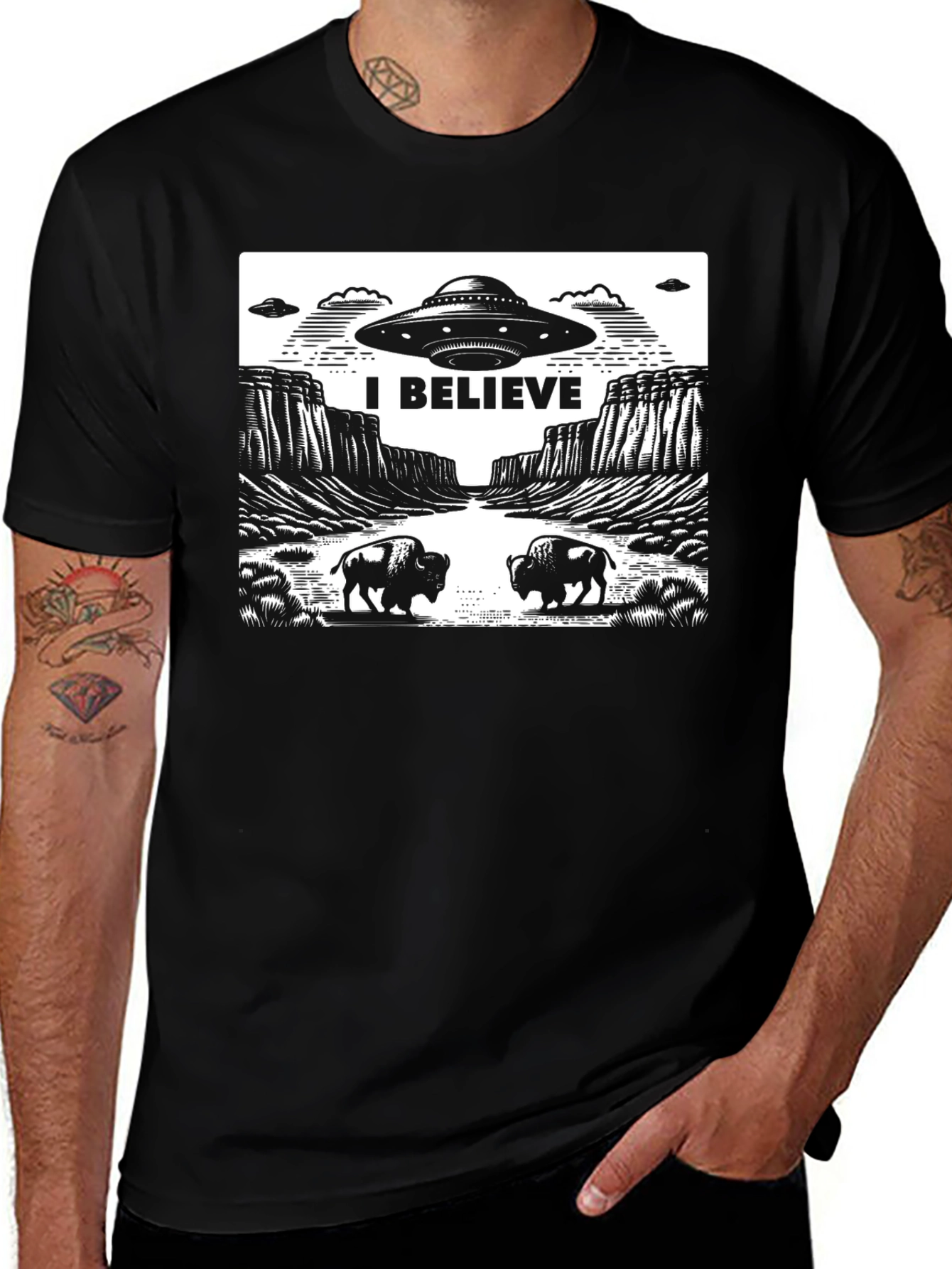 I Believe UFO Graphic T-Shirt