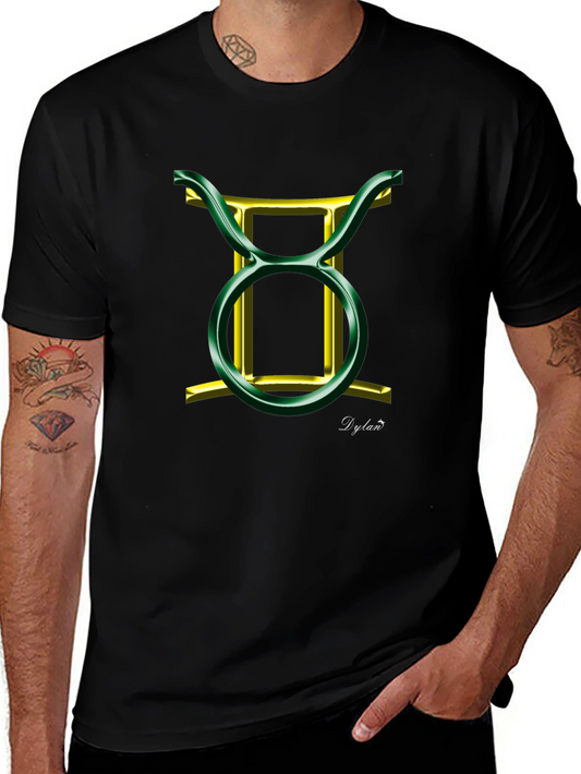 Taurus Zodiac Sign Black T-Shirt