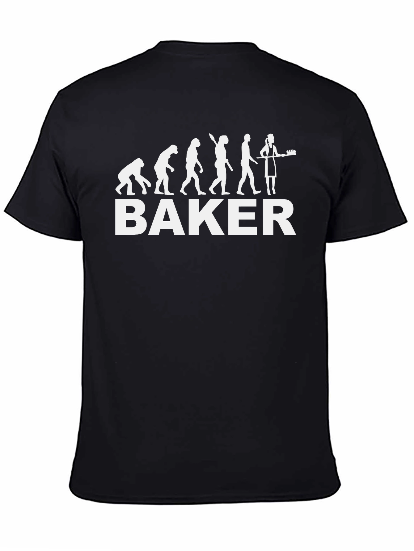 Baker Evolution Funny Graphic T-Shirt