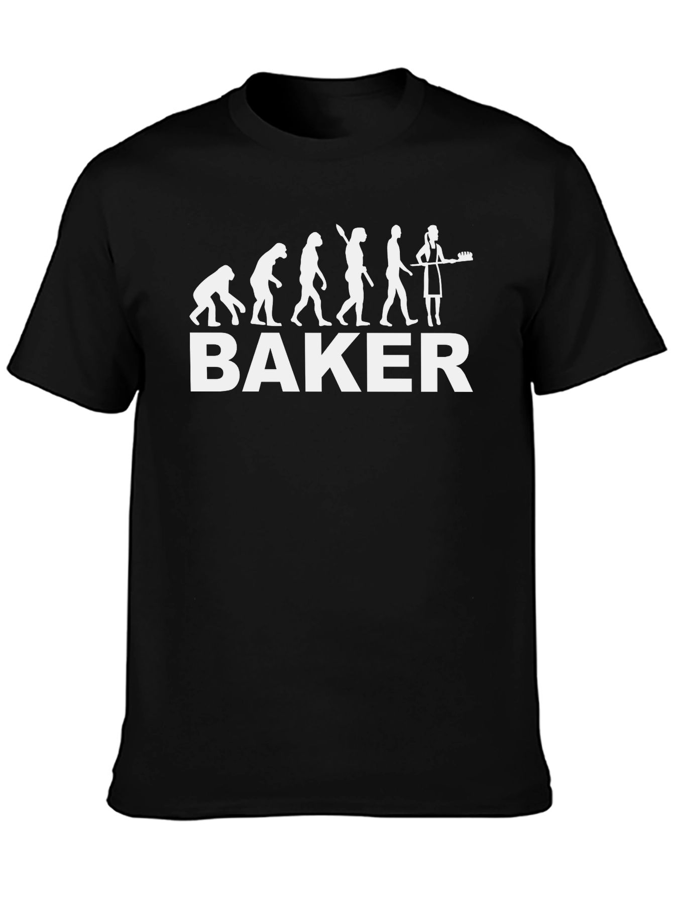 Baker Evolution Funny Graphic T-Shirt