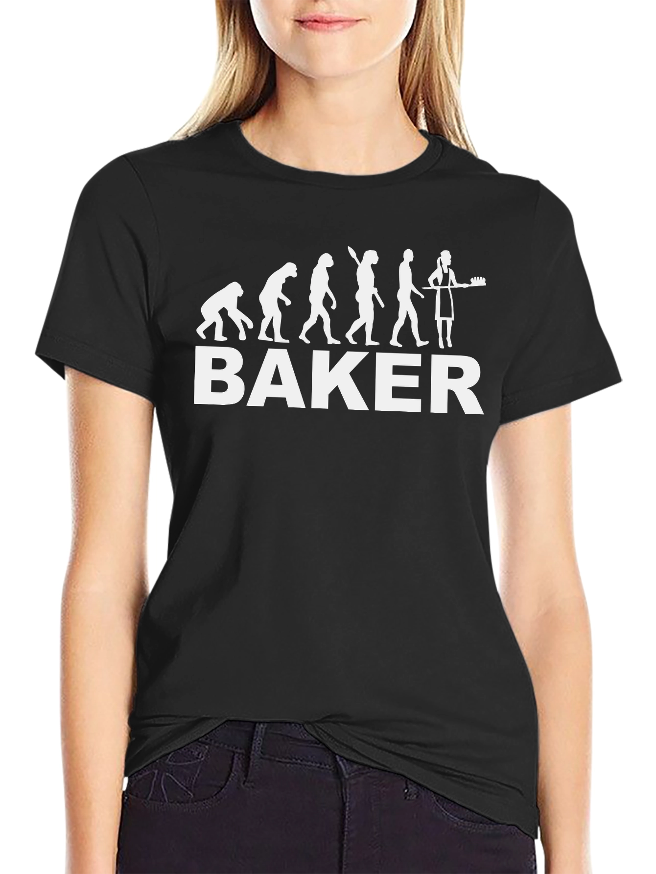 Baker Evolution Funny Graphic T-Shirt