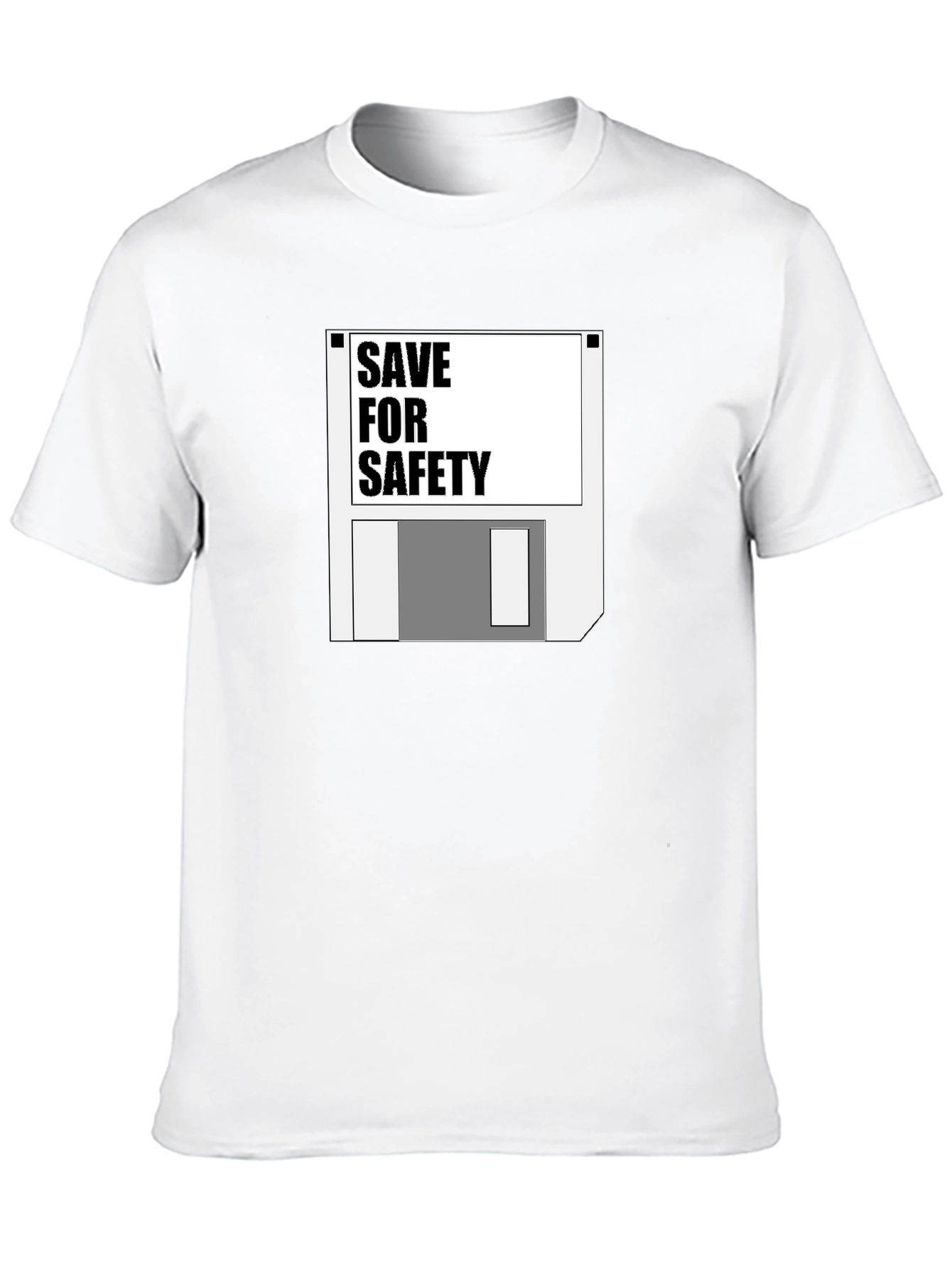 Save for Safety Floppy Disk Graphic T-Shirt