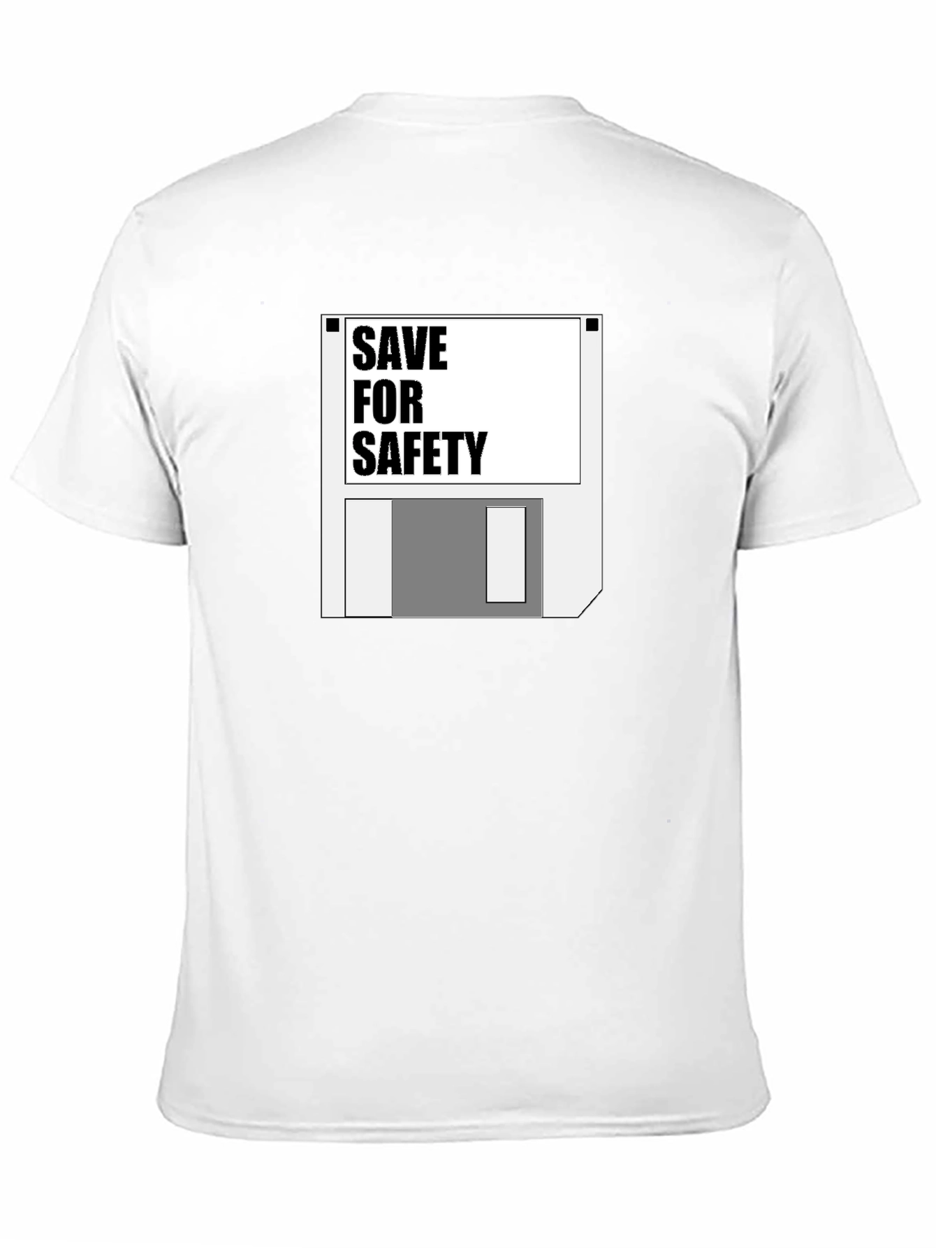 Save for Safety Floppy Disk Graphic T-Shirt
