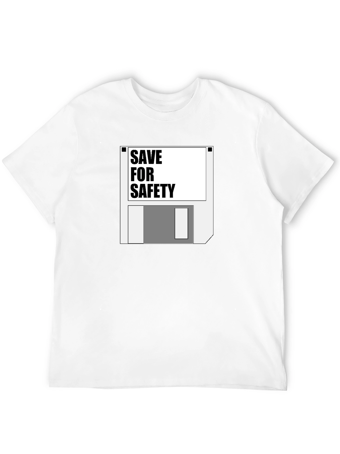 Save for Safety Floppy Disk Graphic T-Shirt