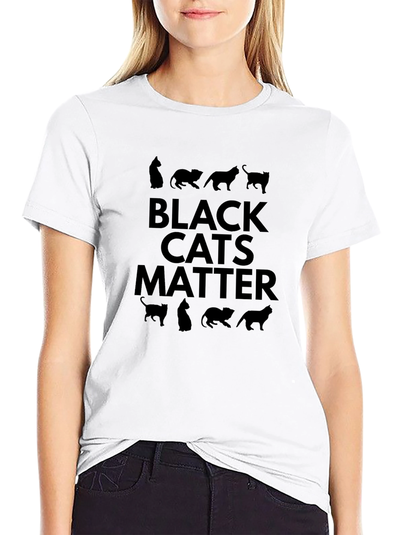 Black Cats Matter Graphic T-Shirt