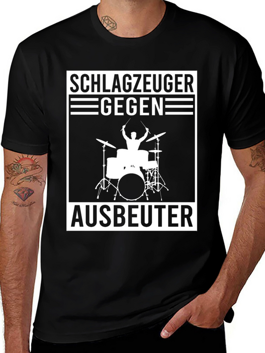 Schlagzeuger Gegen Ausbeuter T-Shirt