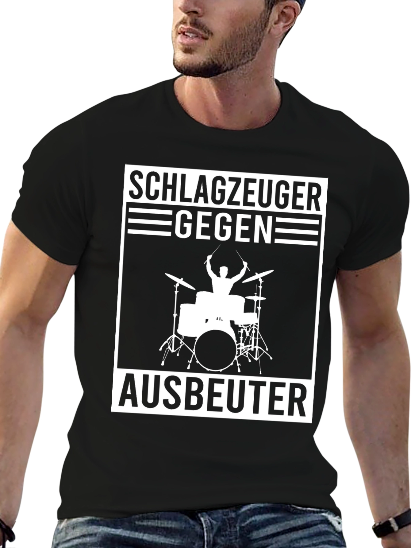 Schlagzeuger Gegen Ausbeuter T-Shirt