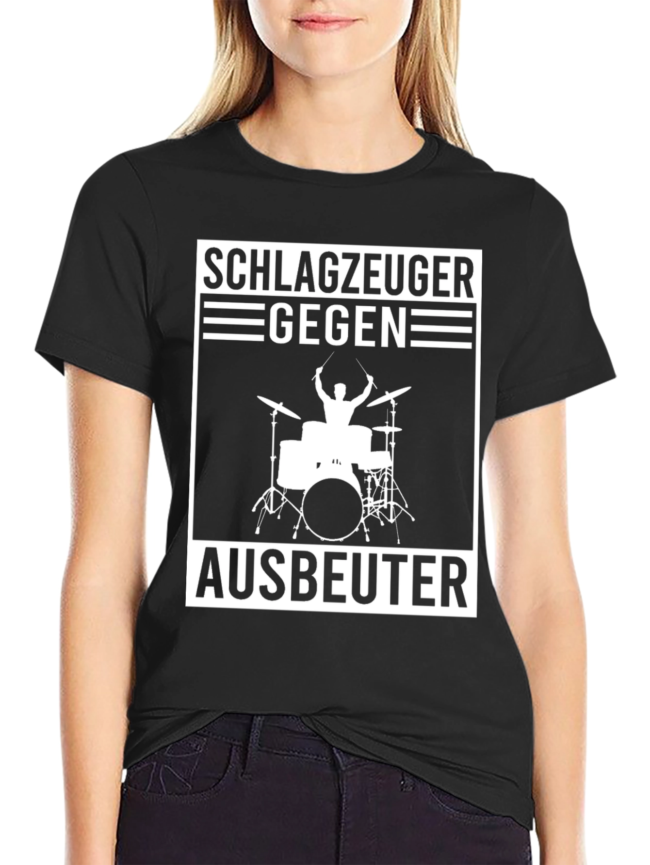Schlagzeuger Gegen Ausbeuter T-Shirt