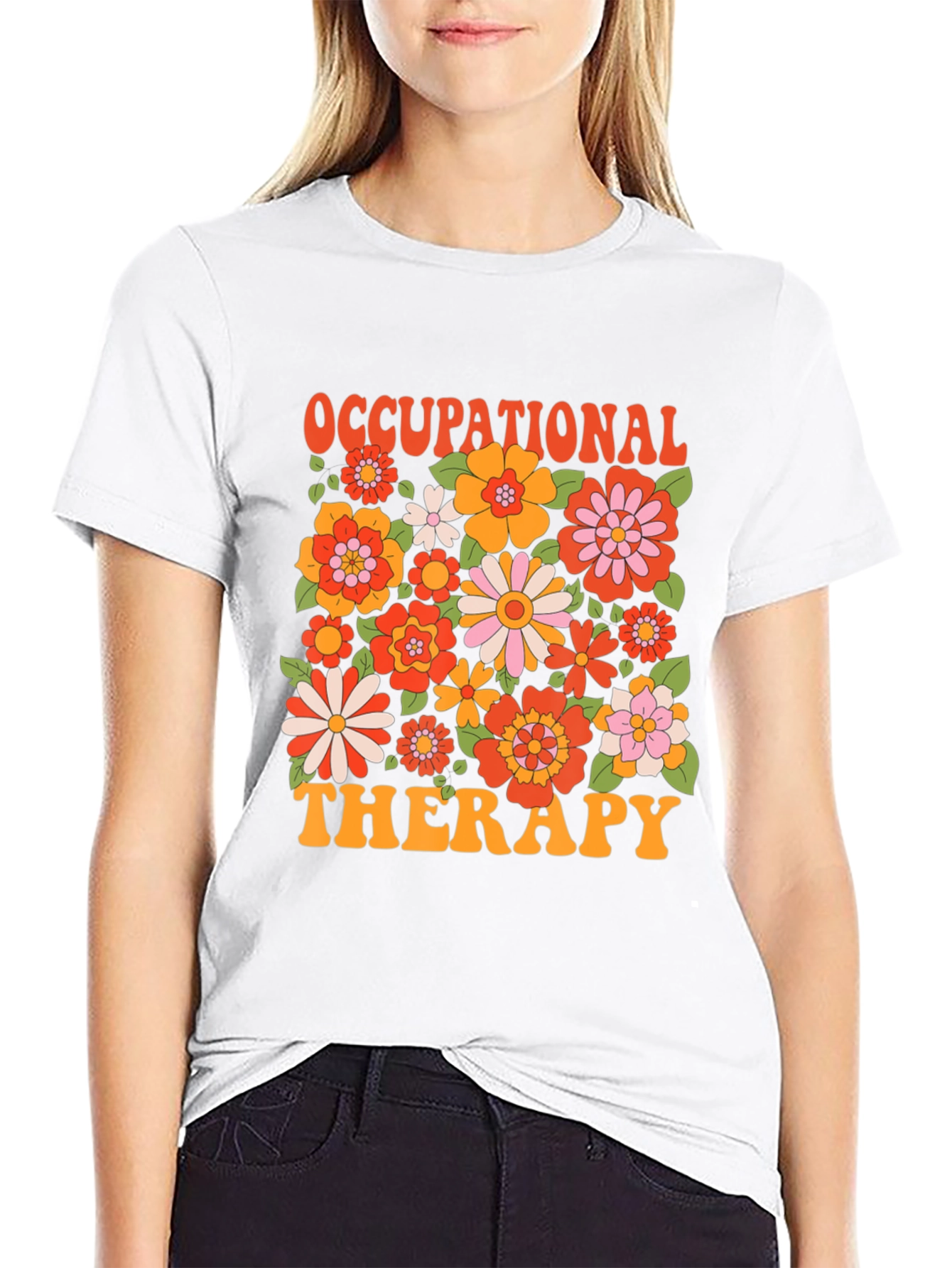 Occupational Therapy Floral T-Shirt