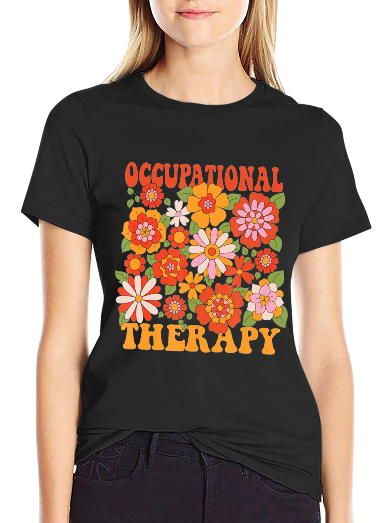 Occupational Therapy Floral T-Shirt