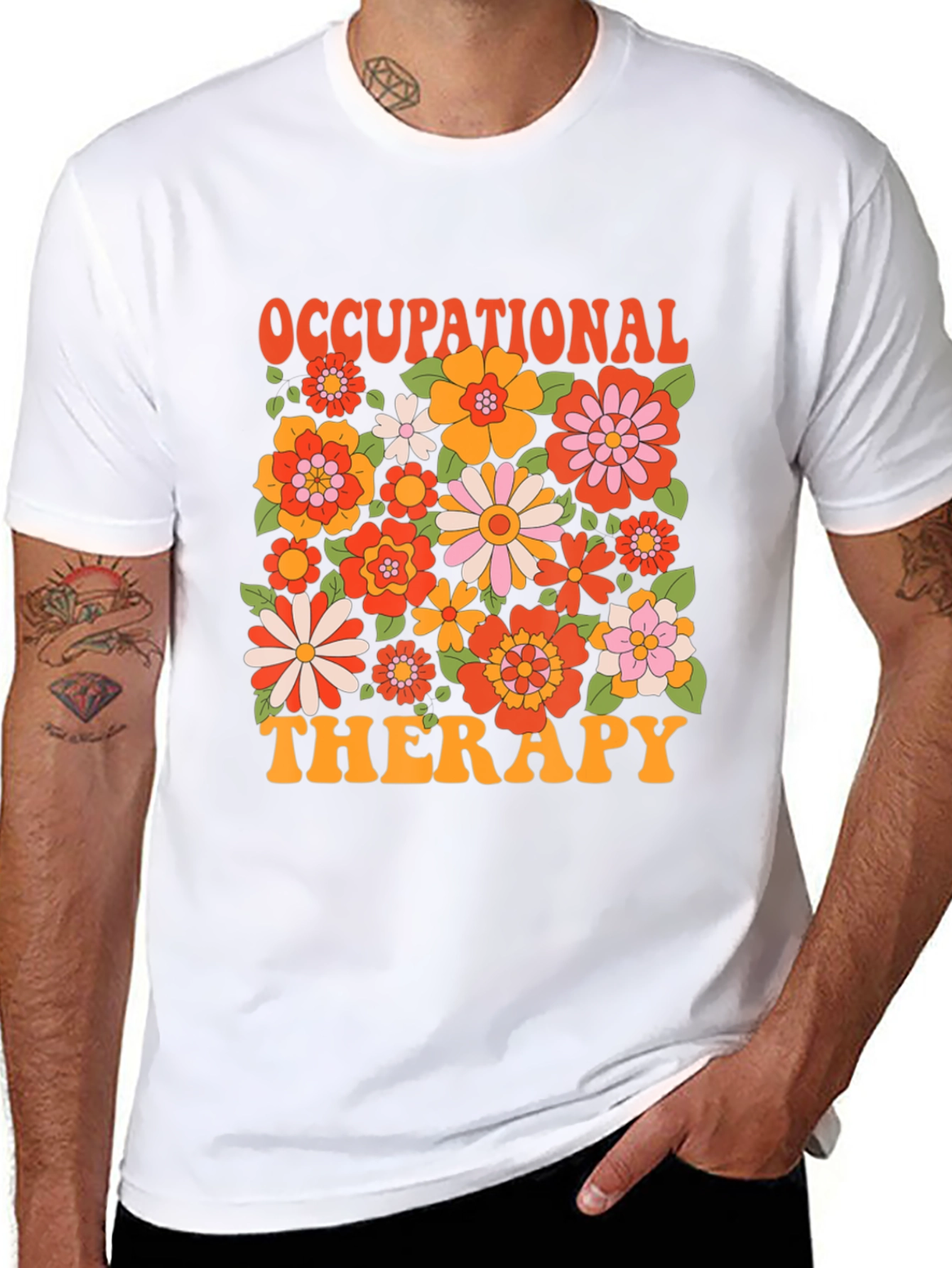 Occupational Therapy Floral T-Shirt