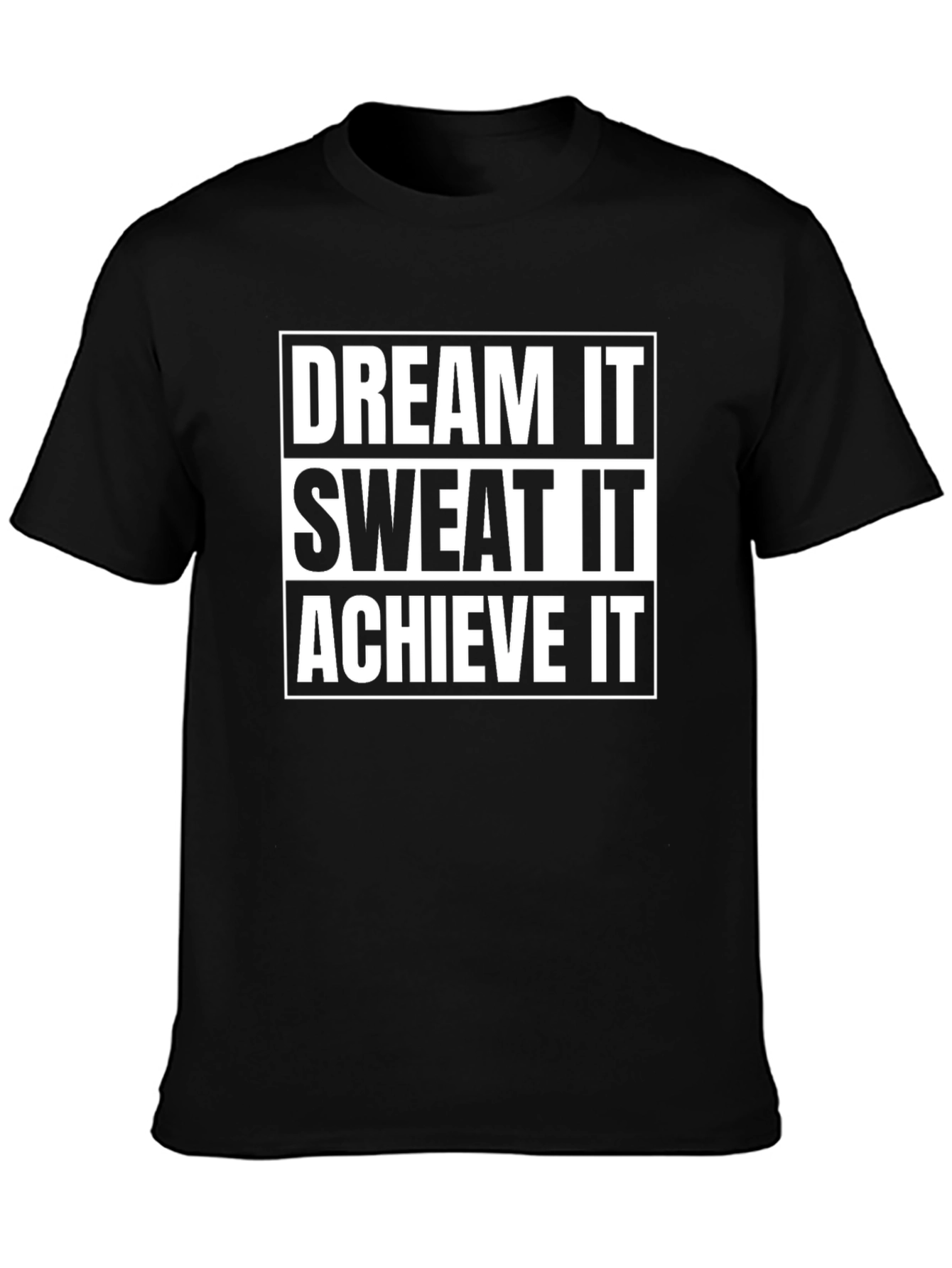 Dream Sweat Achieve Black T-Shirt