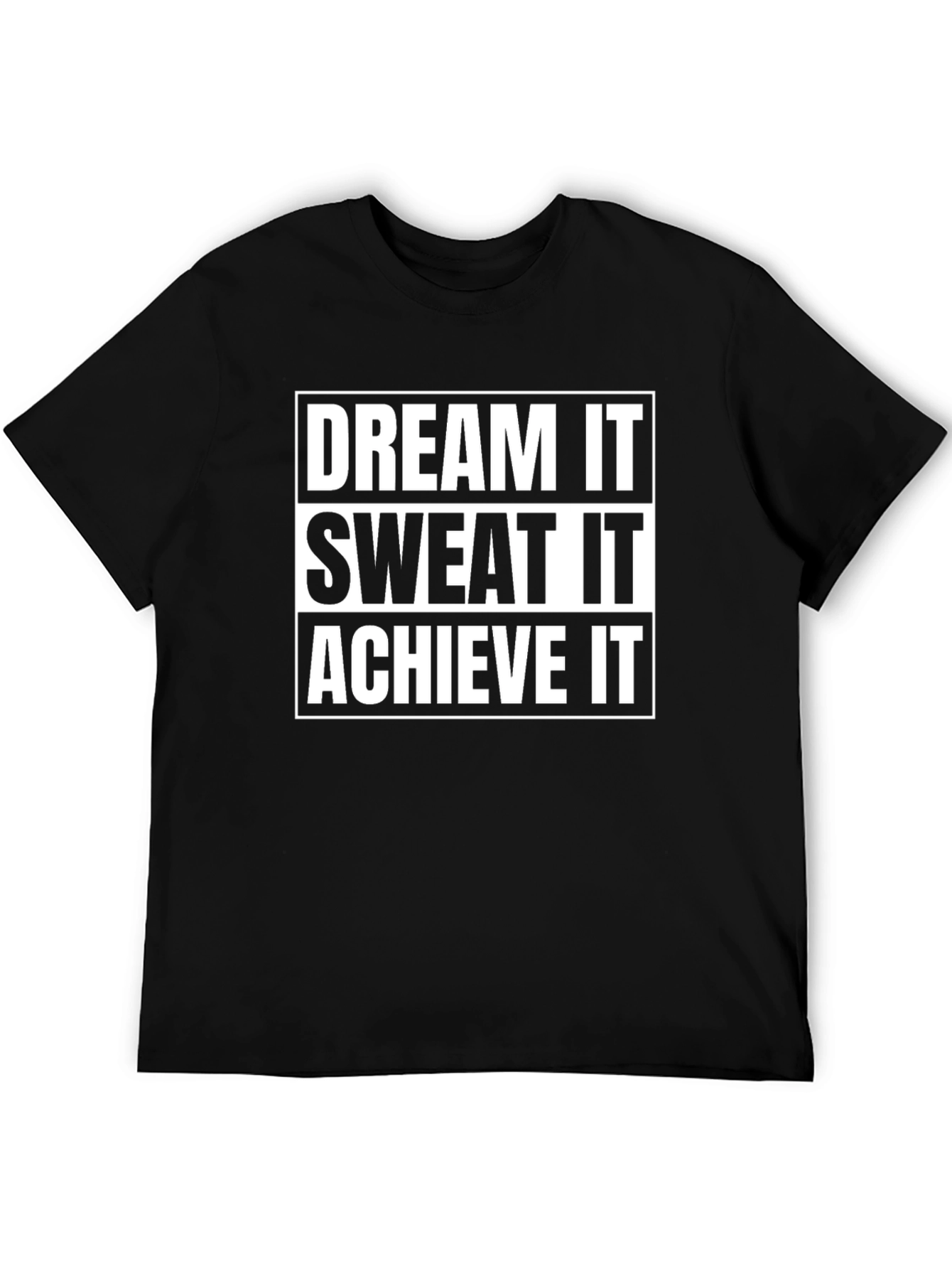 Dream Sweat Achieve Black T-Shirt
