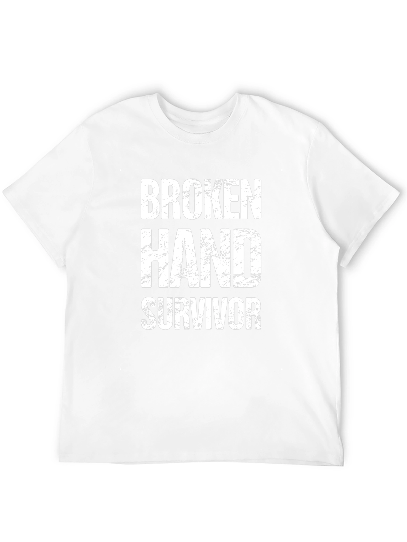 Broken Hand Survivor T-Shirt - Funny Recovery Tee