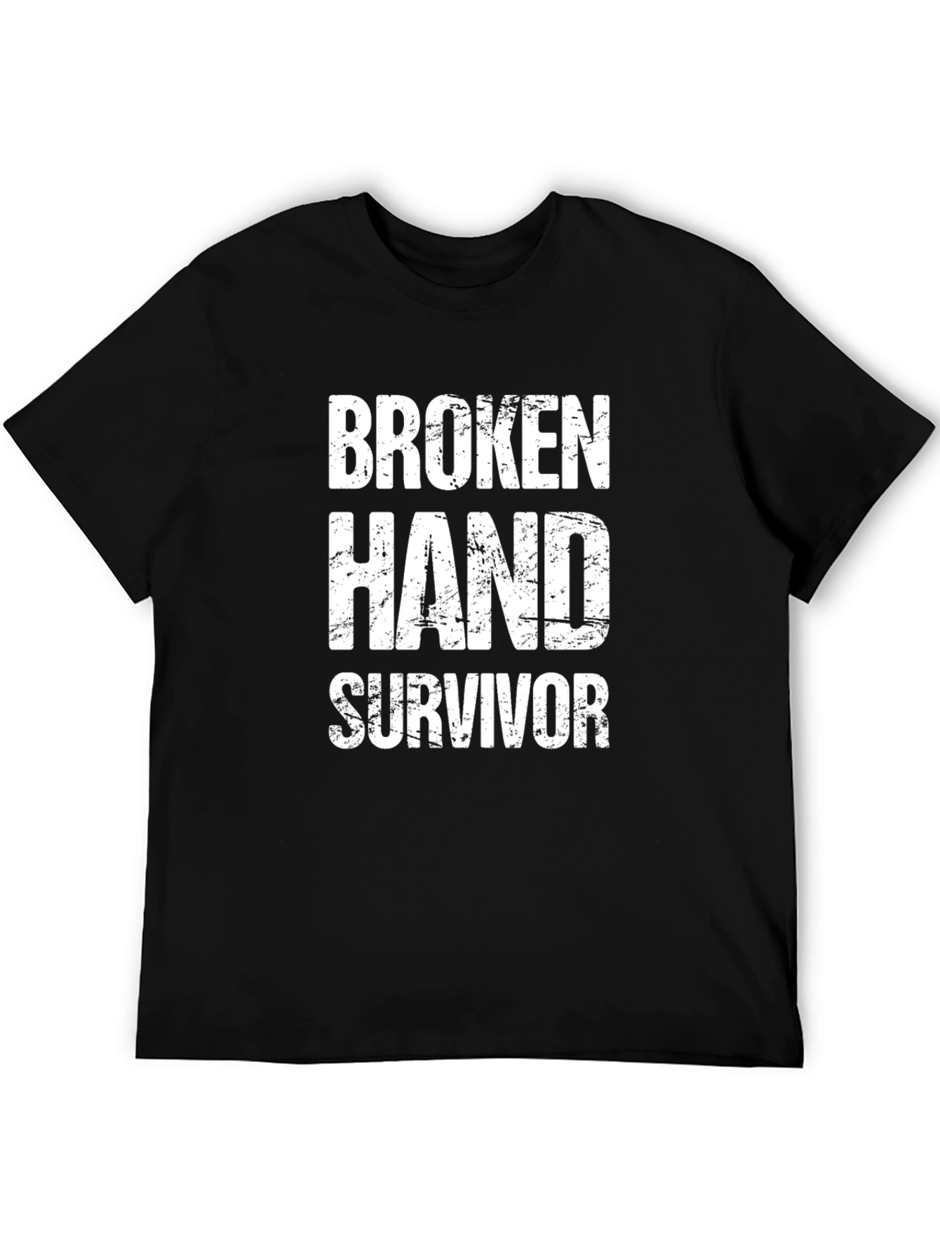 Broken Hand Survivor T-Shirt - Funny Recovery Tee