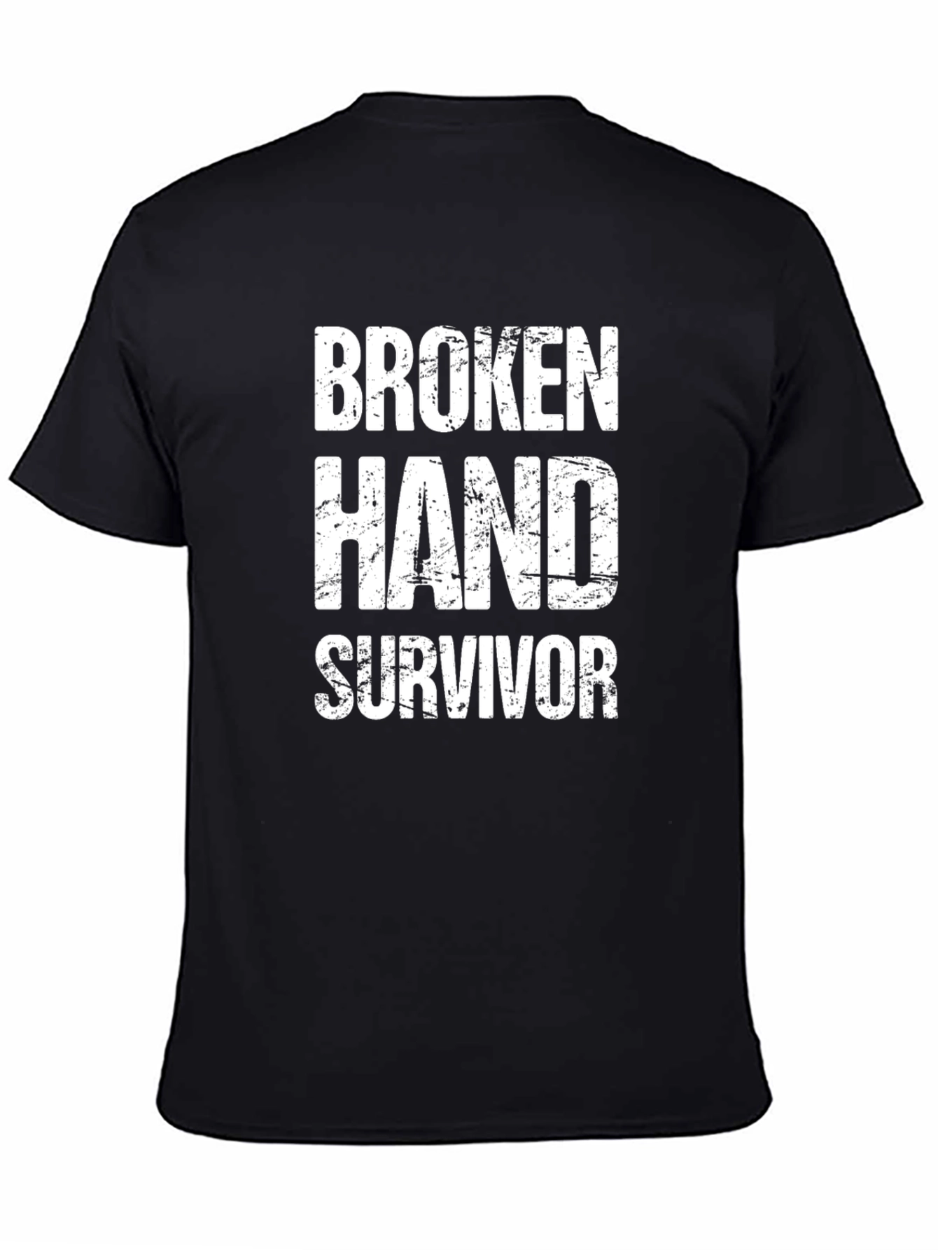 Broken Hand Survivor T-Shirt - Funny Recovery Tee