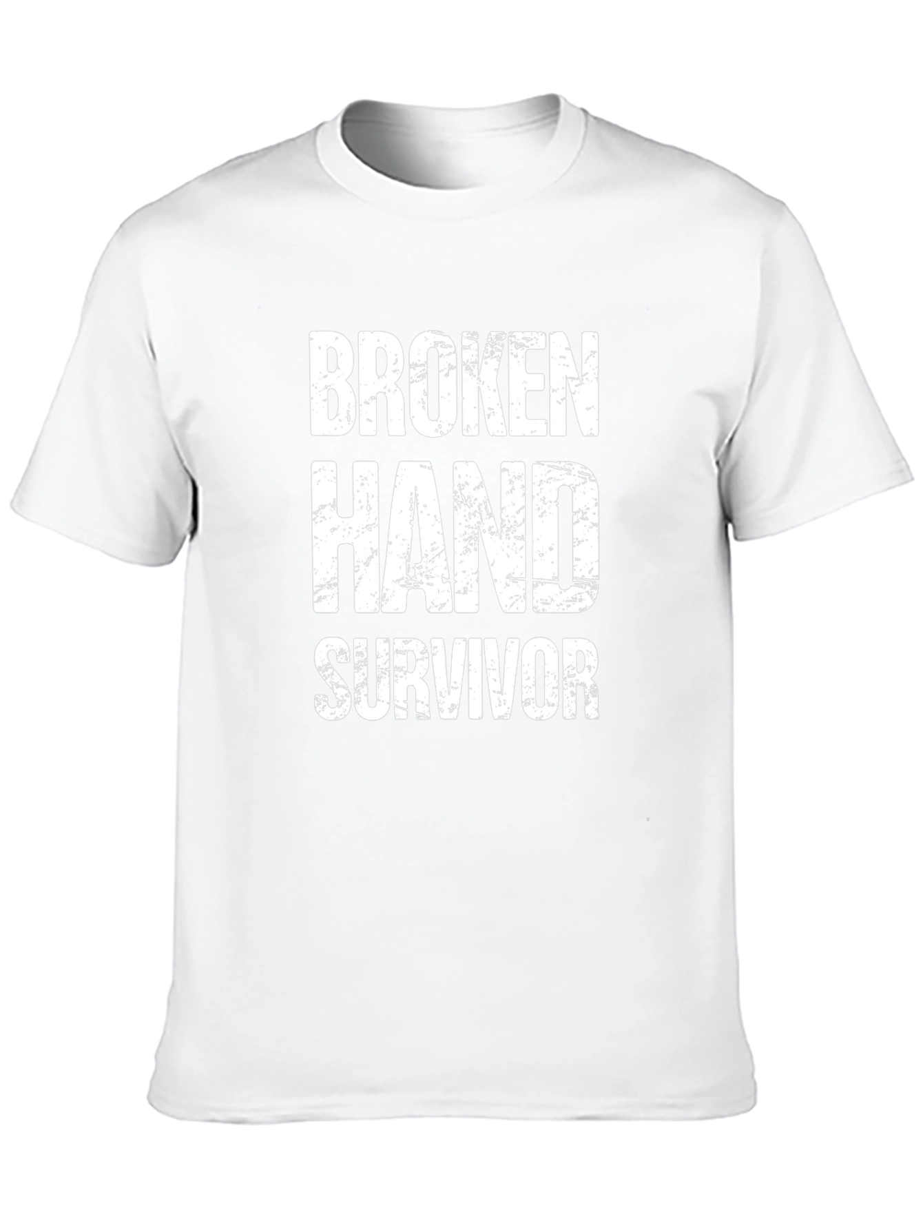Broken Hand Survivor T-Shirt - Funny Recovery Tee