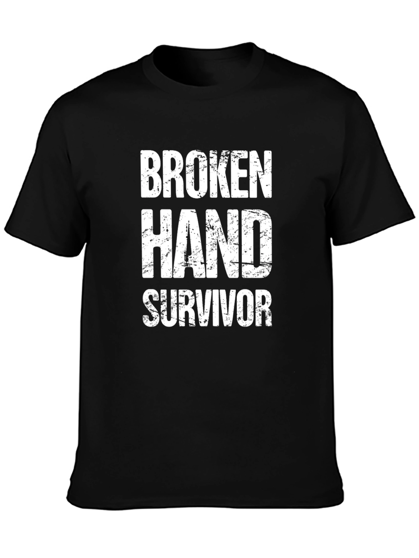 Broken Hand Survivor T-Shirt - Funny Recovery Tee