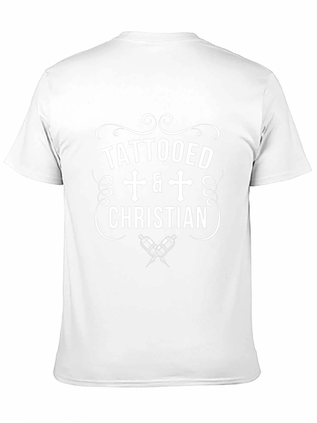 Tattooed Christian Graphic Tee - Black Cotton T-Shirt