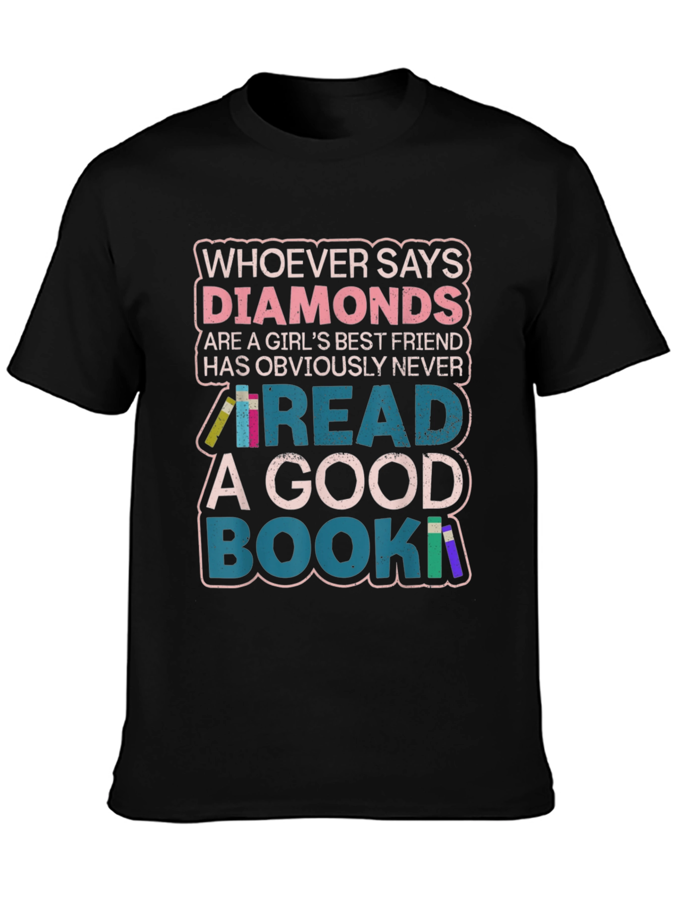 Diamonds & Books Graphic Tee
