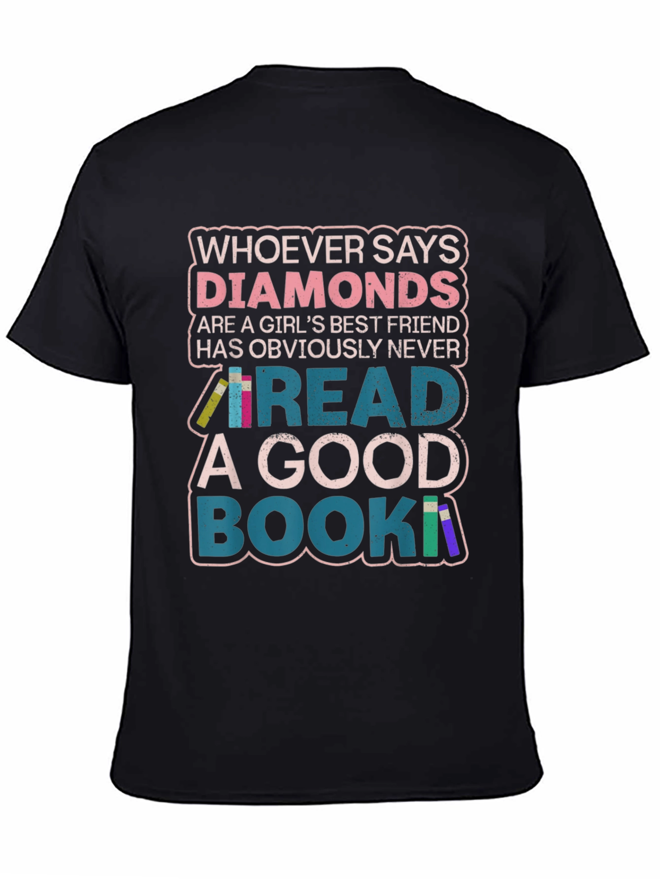 Diamonds & Books Graphic Tee