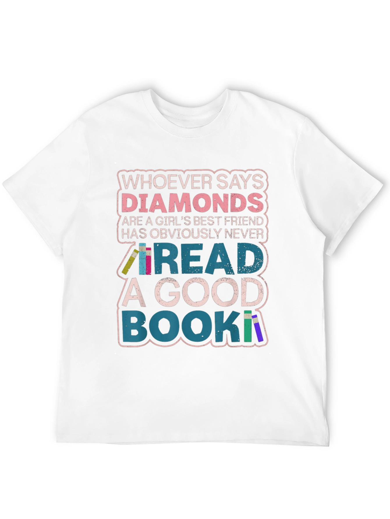 Diamonds & Books Graphic Tee