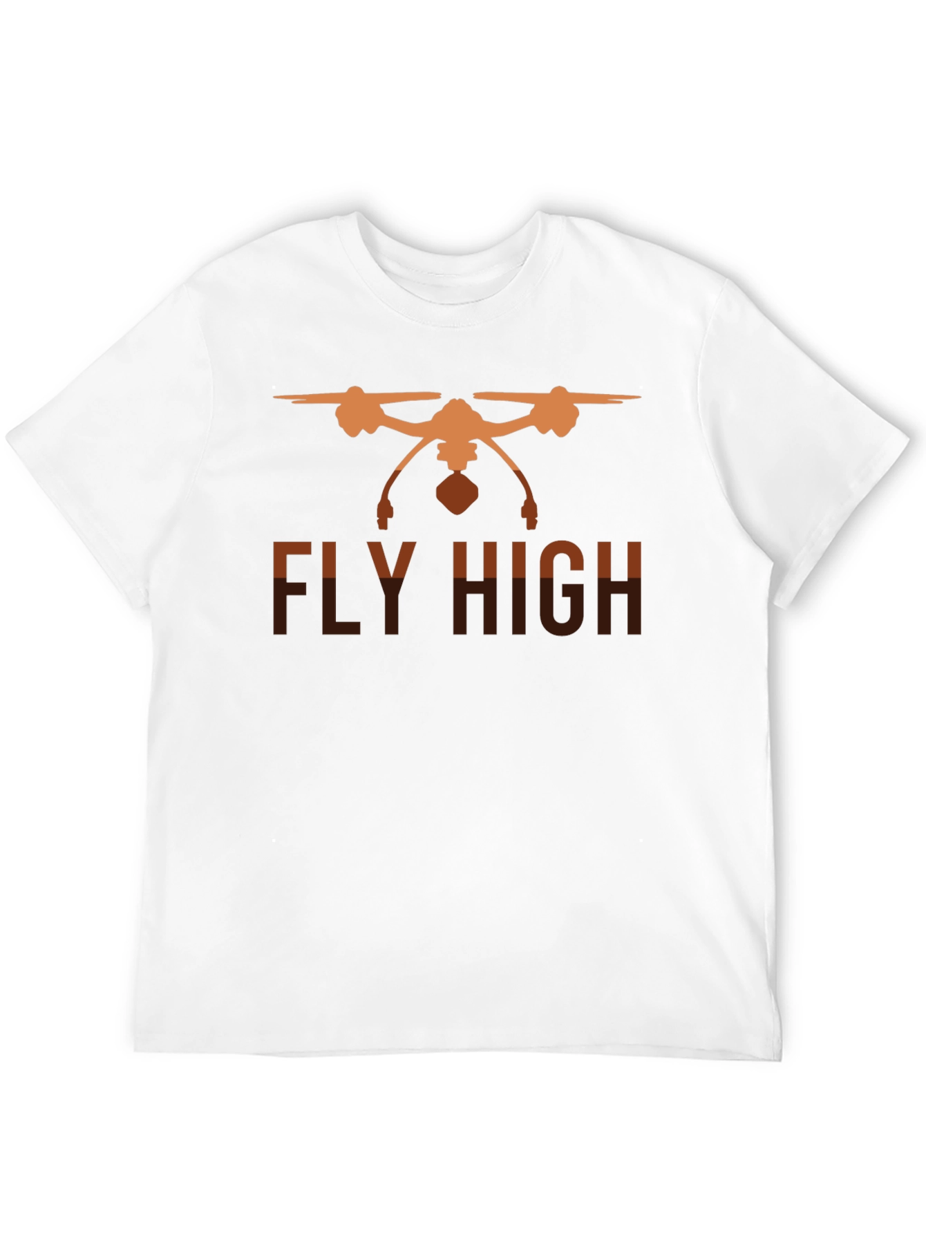 Fly High Drone Graphic Tee - Black