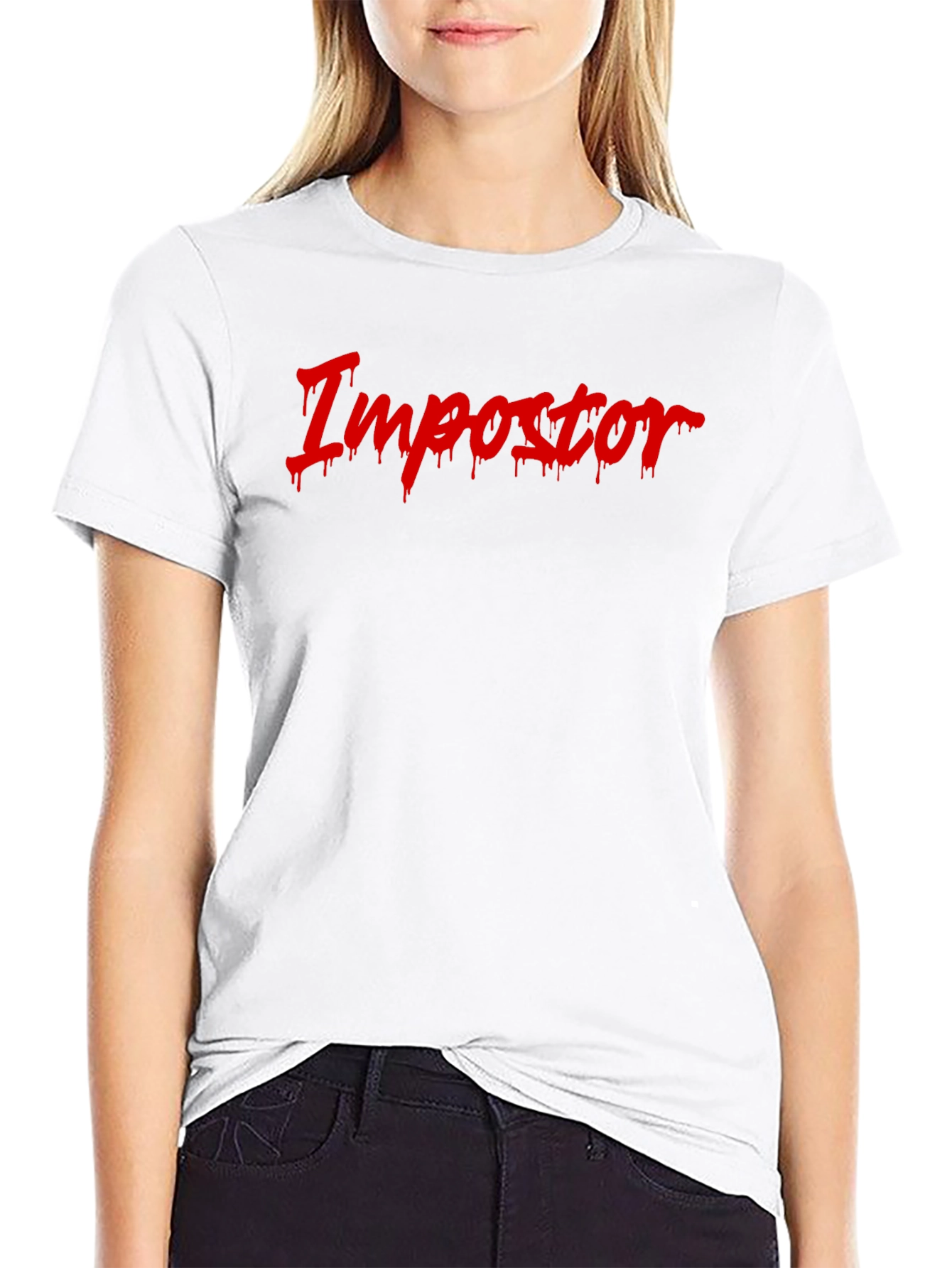 Impostor Graphic Tee - Black Crew Neck