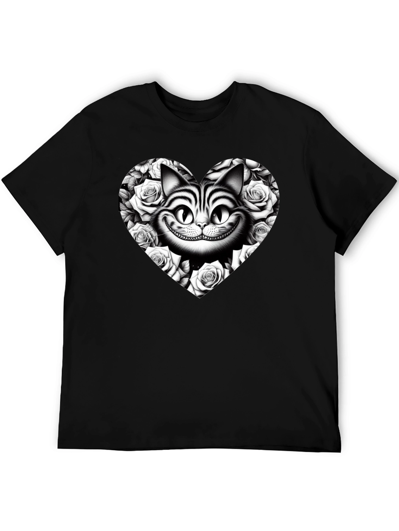 Cheshire Cat Rose Heart T-Shirt