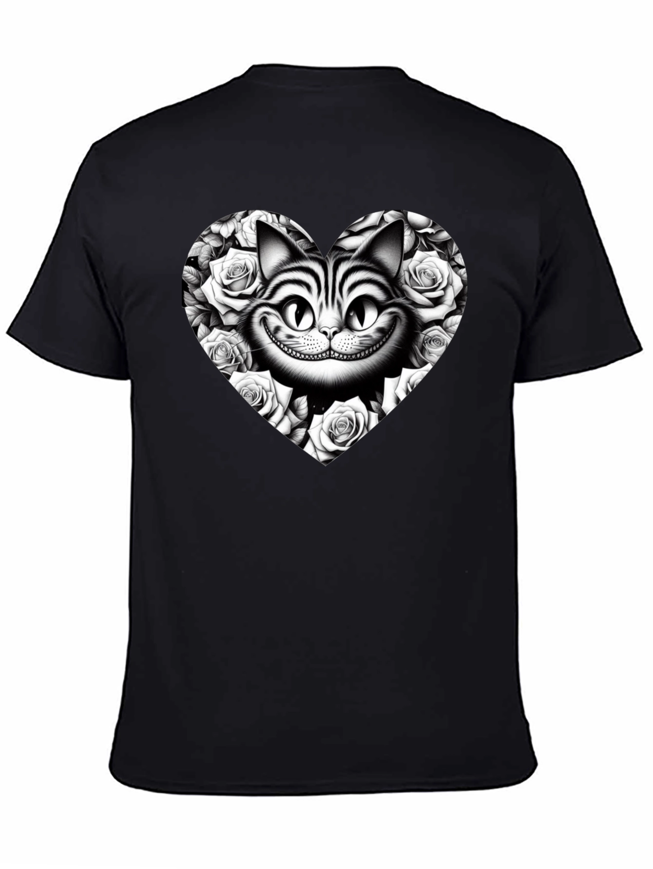 Cheshire Cat Rose Heart T-Shirt