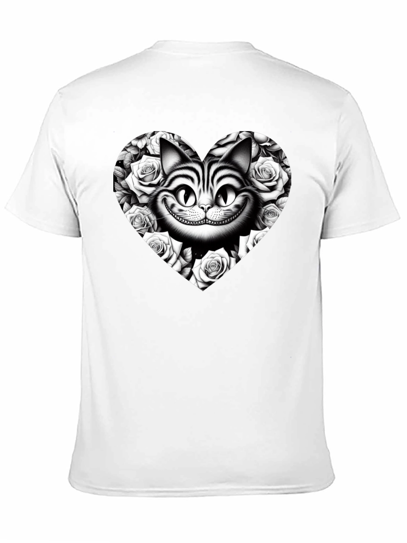 Cheshire Cat Rose Heart T-Shirt
