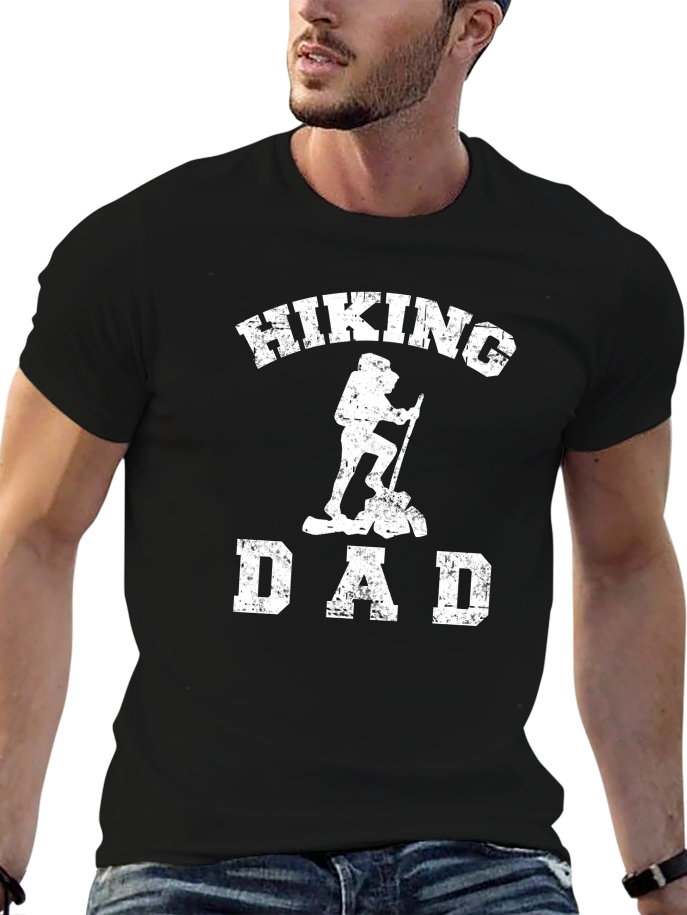 Hiking Dad Graphic T-Shirt - Black