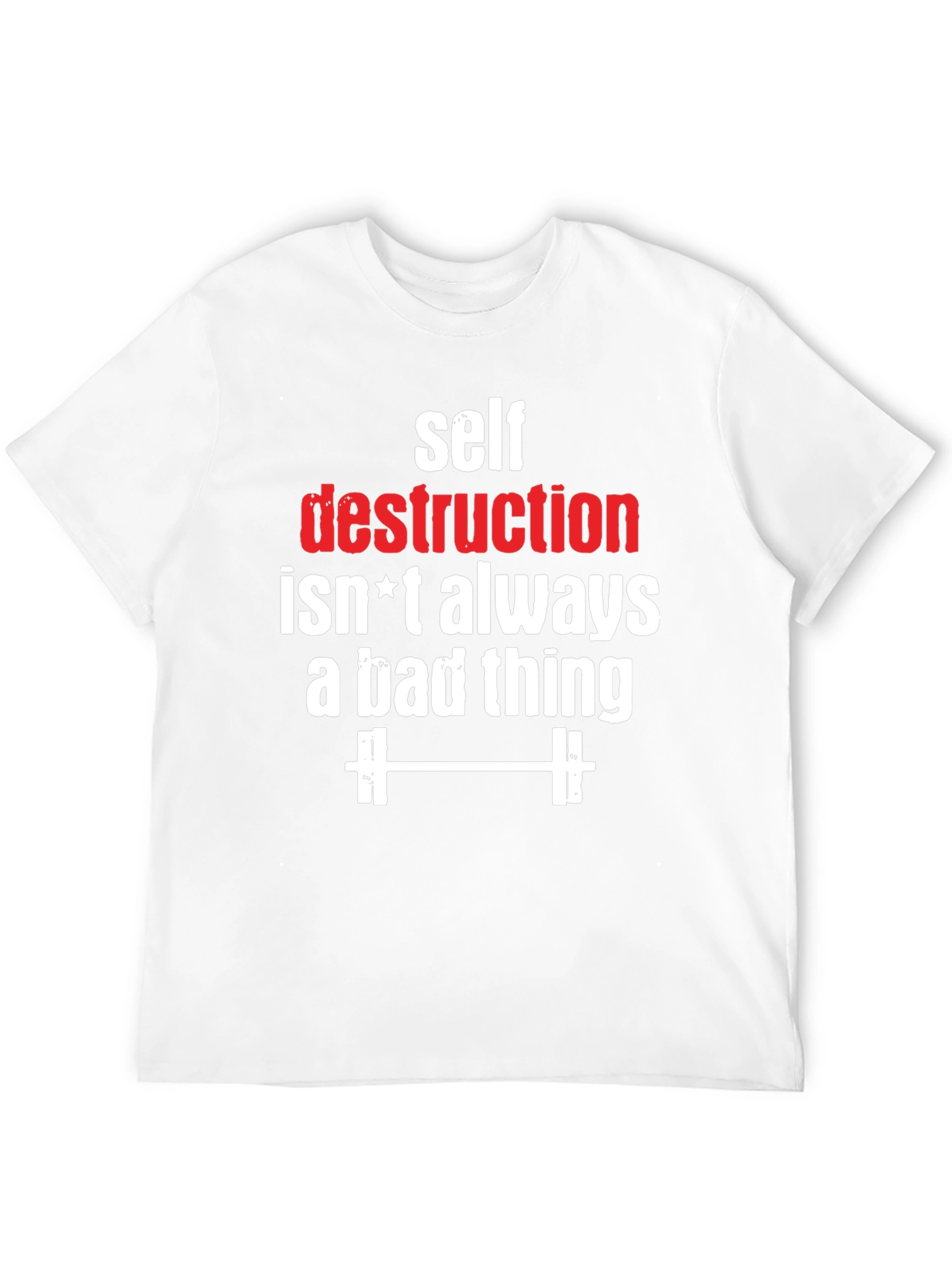 Self Destruction Fitness Graphic T-Shirt