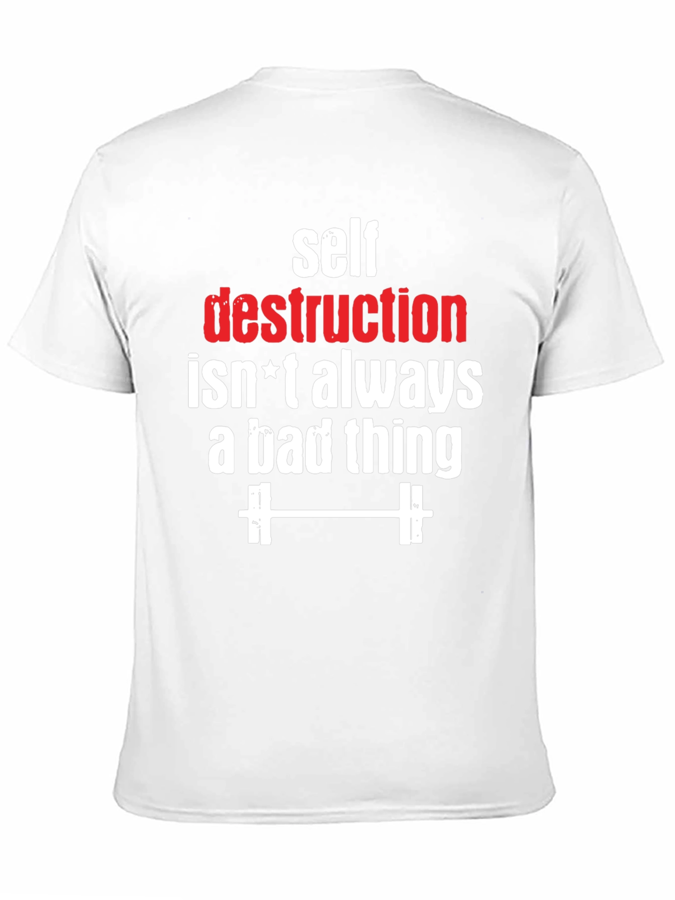 Self Destruction Fitness Graphic T-Shirt