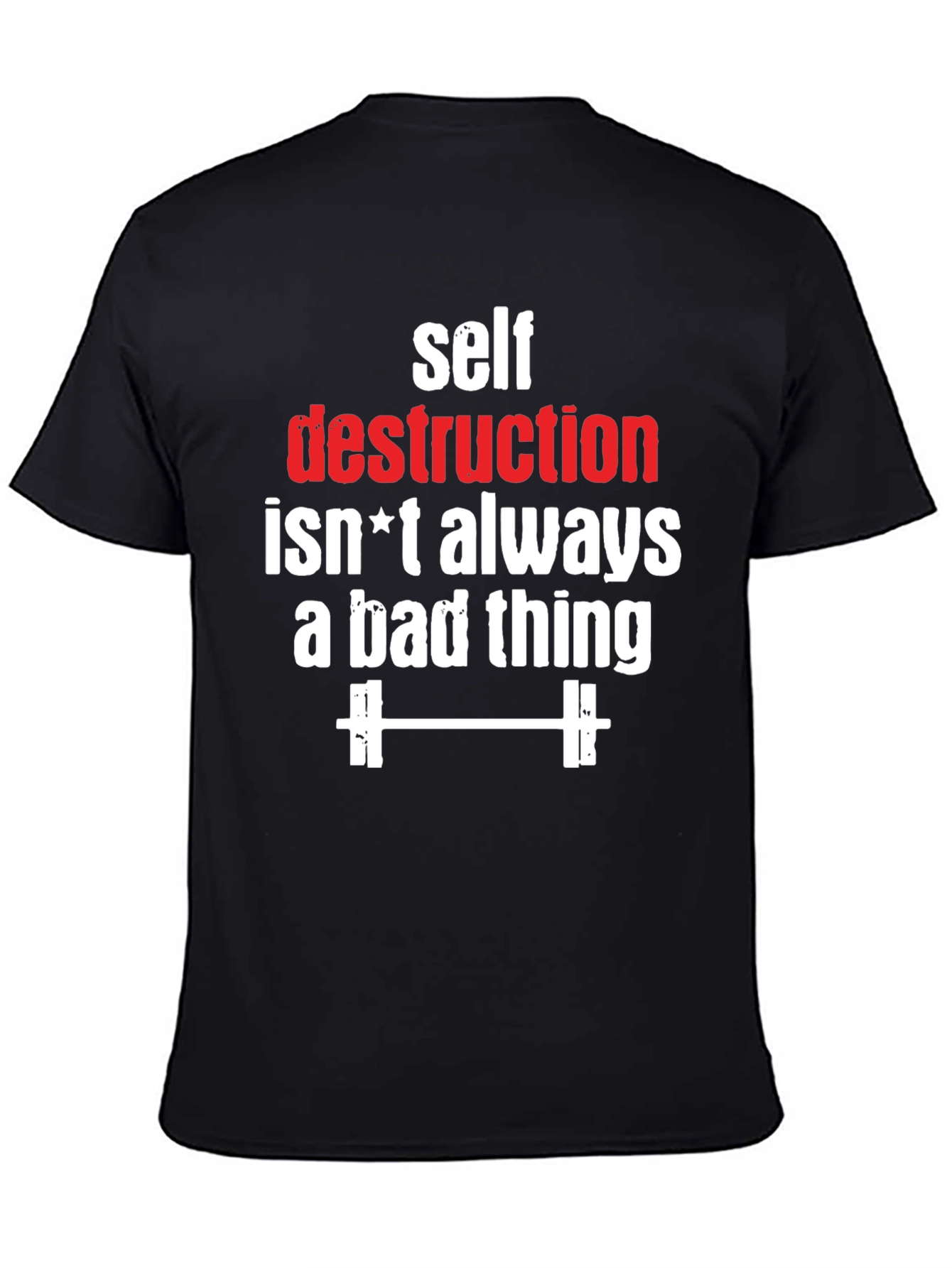 Self Destruction Fitness Graphic T-Shirt
